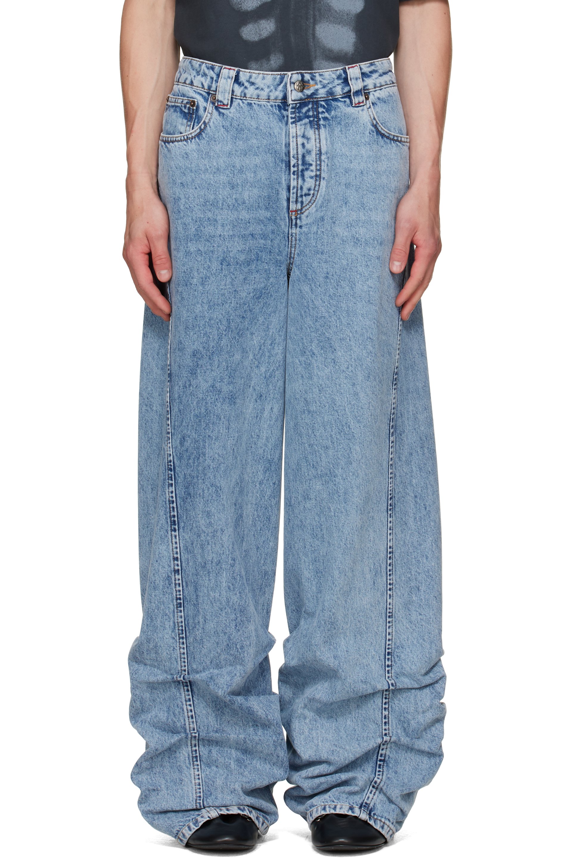 AVAVAV - Blue Jessie Pleated Jeans