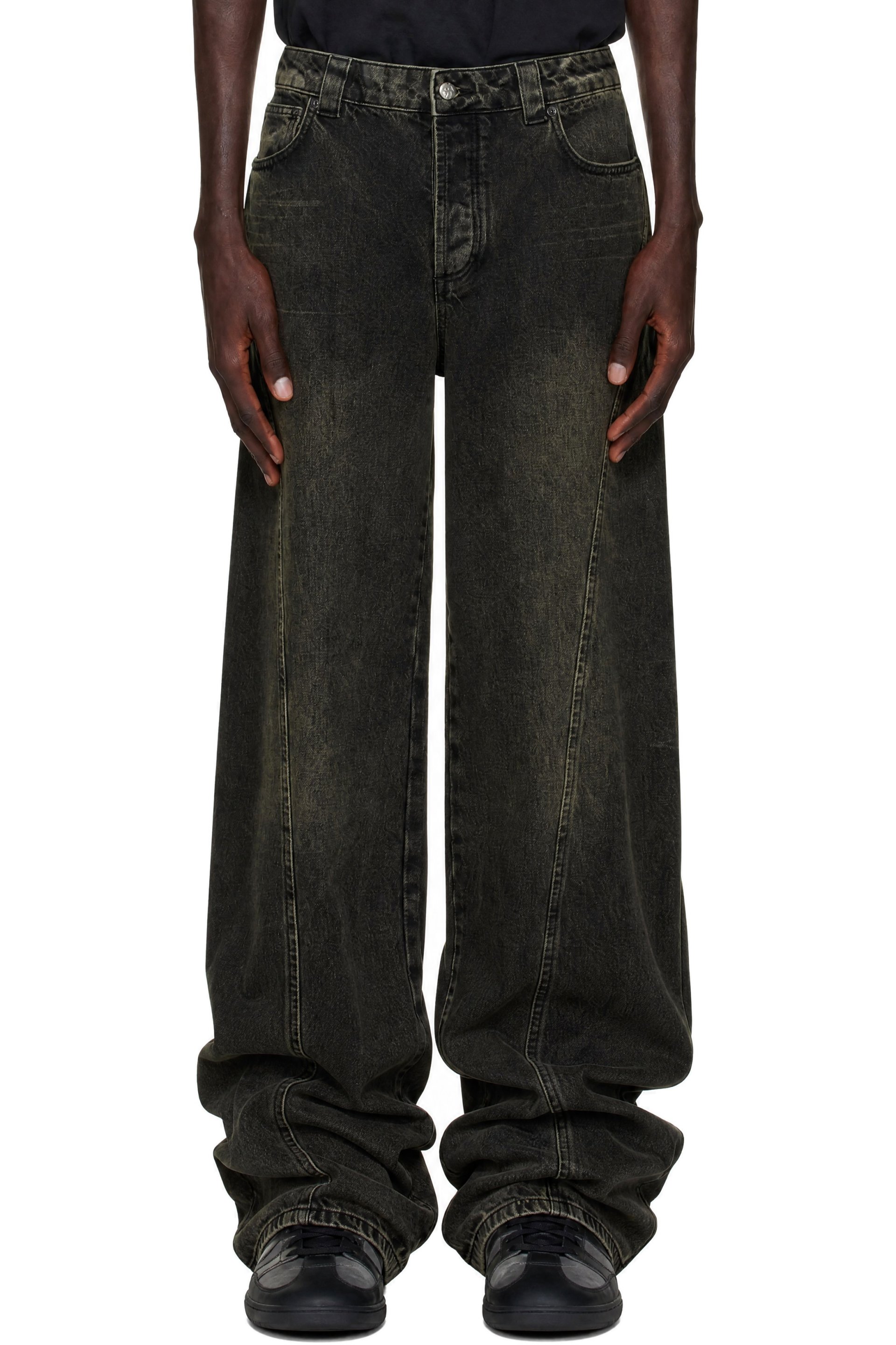 AVAVAV - Brown Shar-Pei Stonewashed Jeans