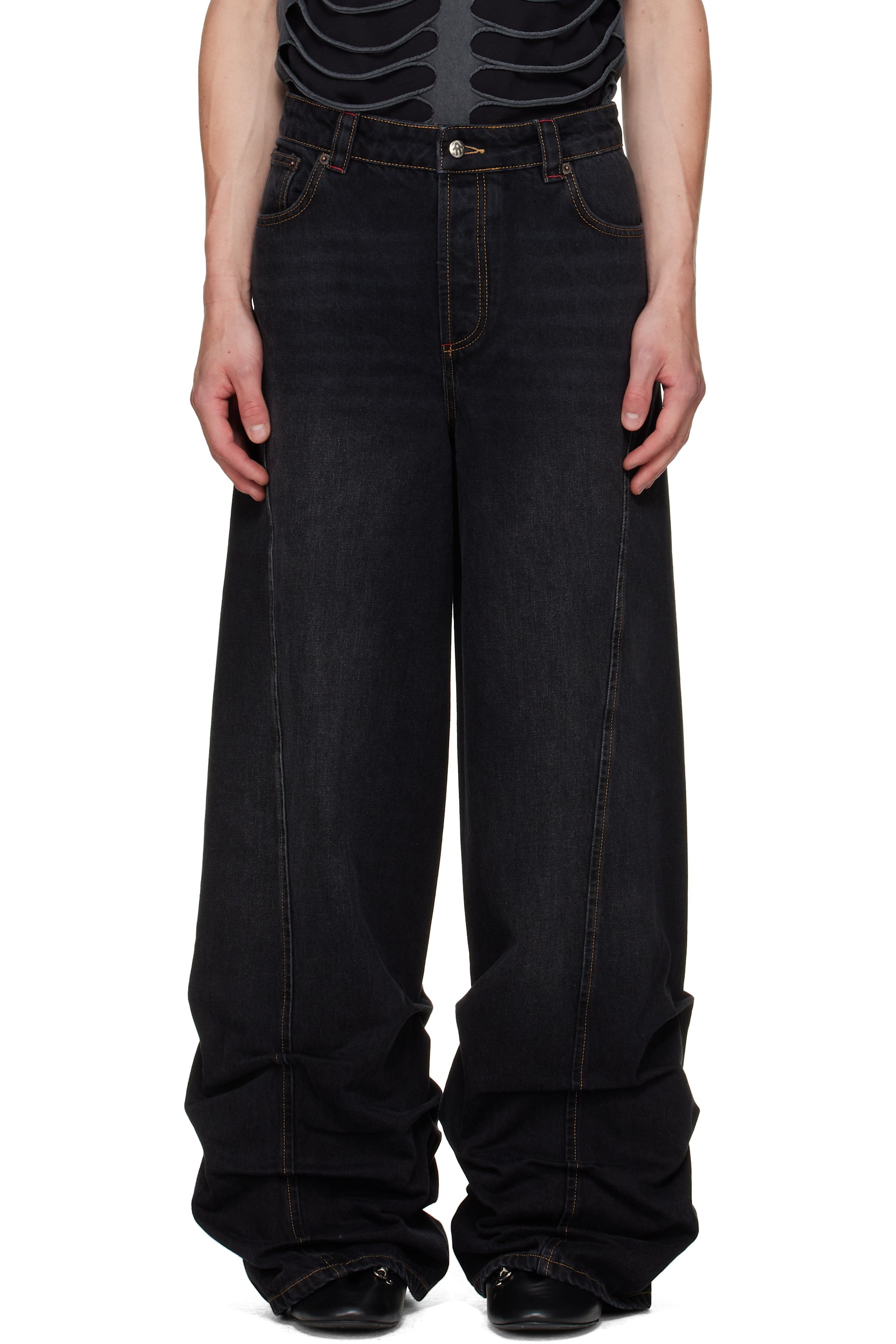 AVAVAV - Black Jessie Pleated Jeans