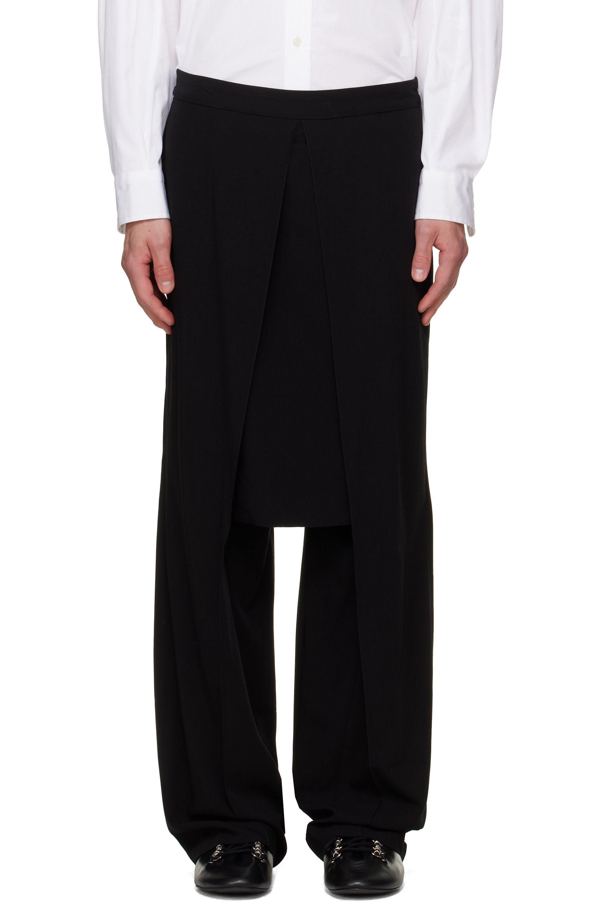 AVAVAV - Black Petronella Overlay Skirt Suit Trousers
