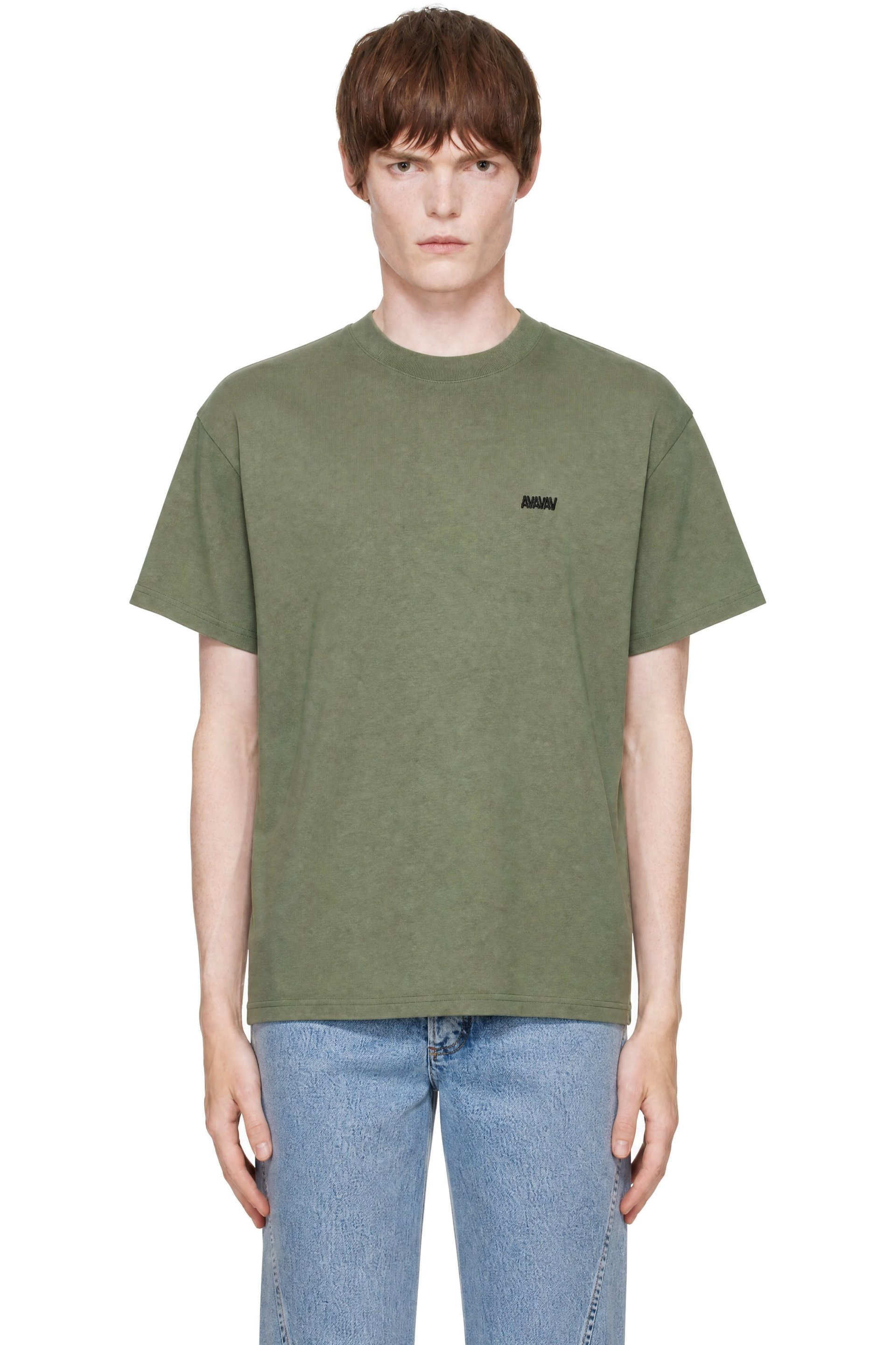 AVAVAV - Green 'Avavav' Logo T-shirt