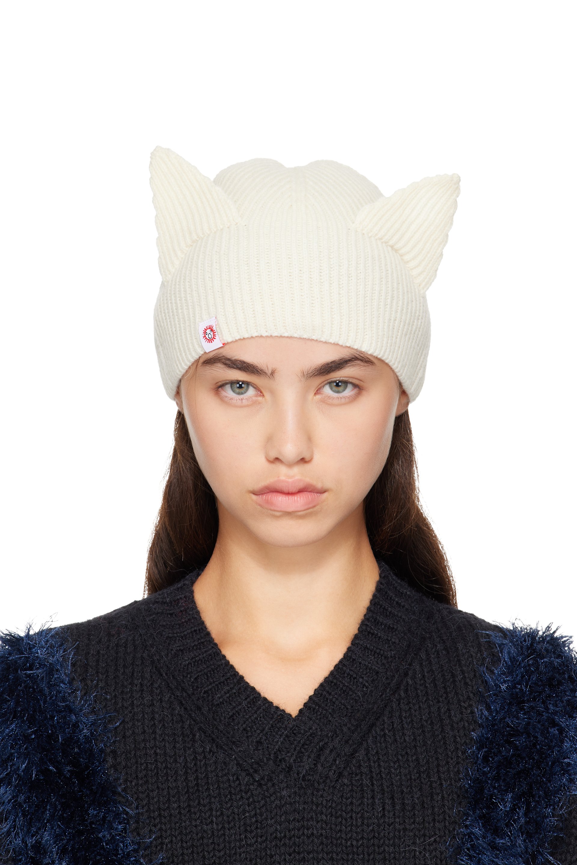 Charles Jeffrey LOVERBOY - Off-White Ears Rib Beanie