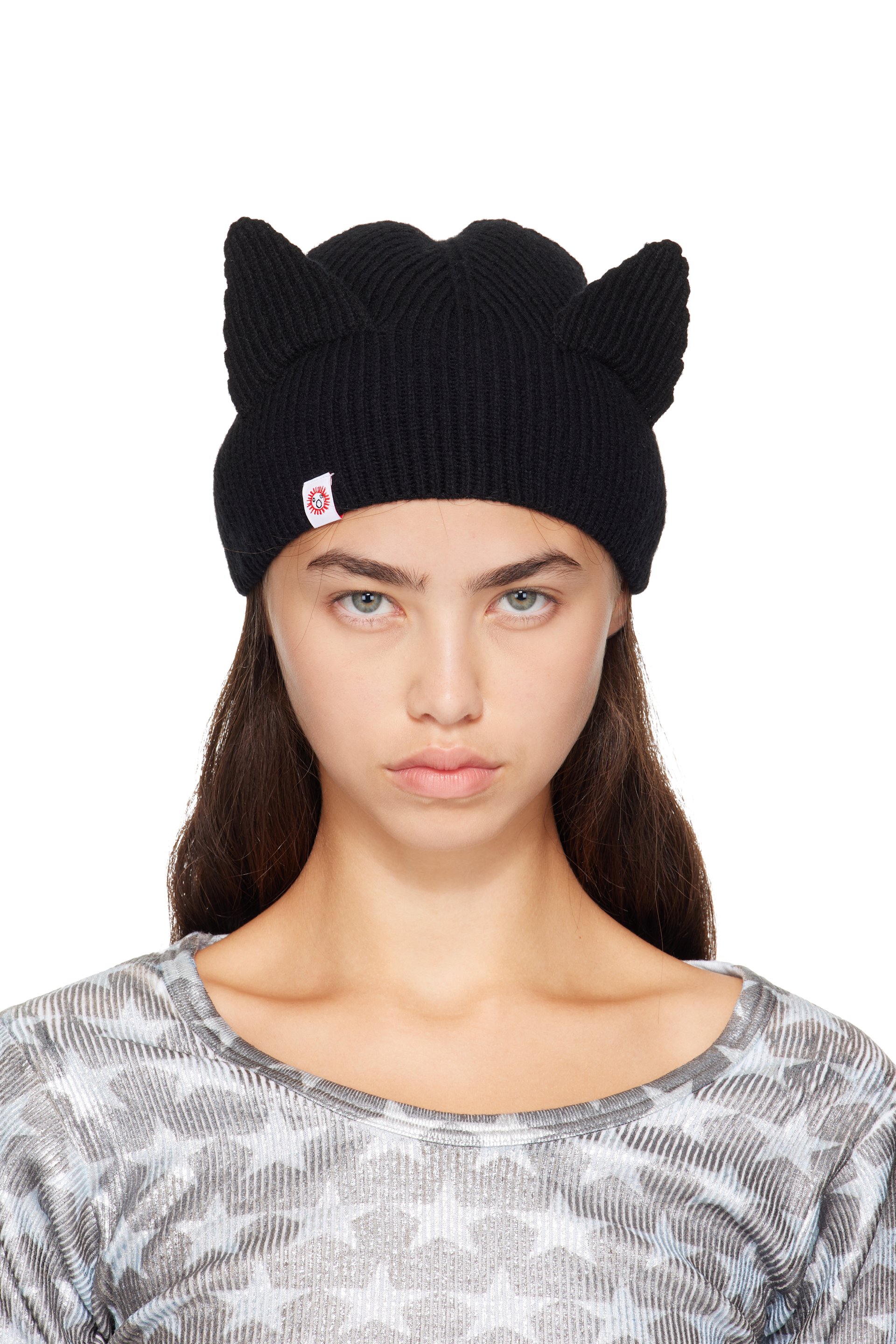 Charles Jeffrey LOVERBOY - Black Ears Rib Beanie