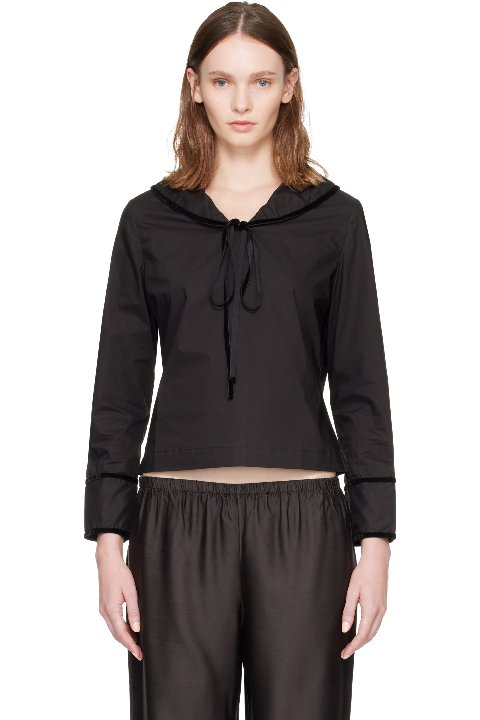 Hai - Black Olive Blouse