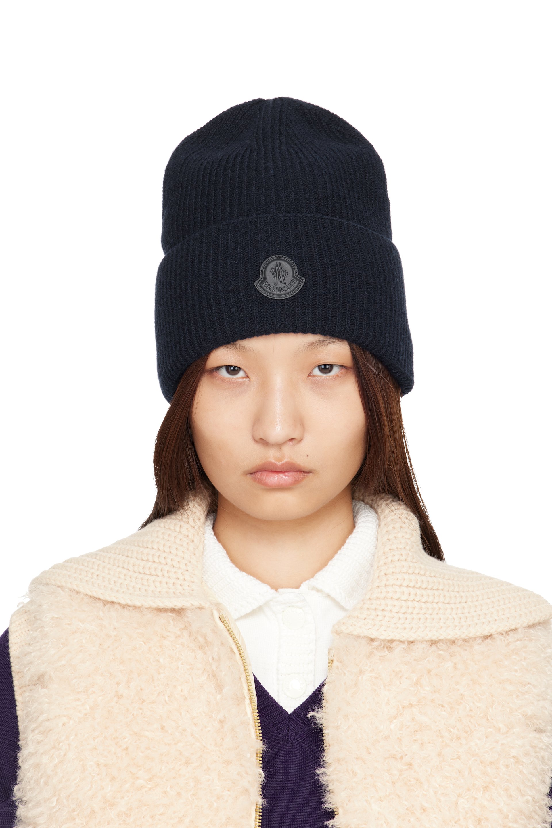 Moncler - Navy Wool & Cashmere Blend Beanie
