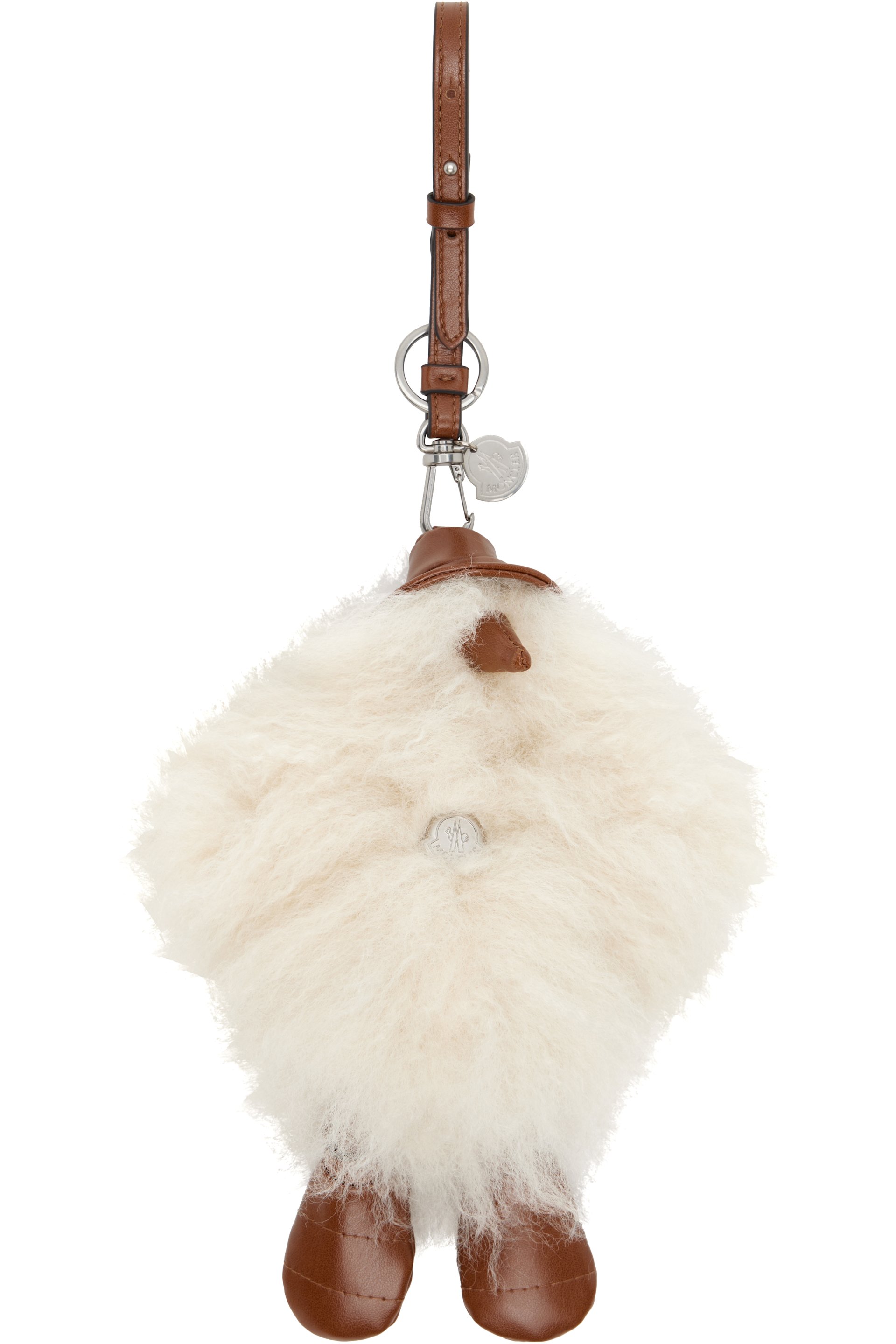 Moncler - Brown & Off-White MonDuck Keychain