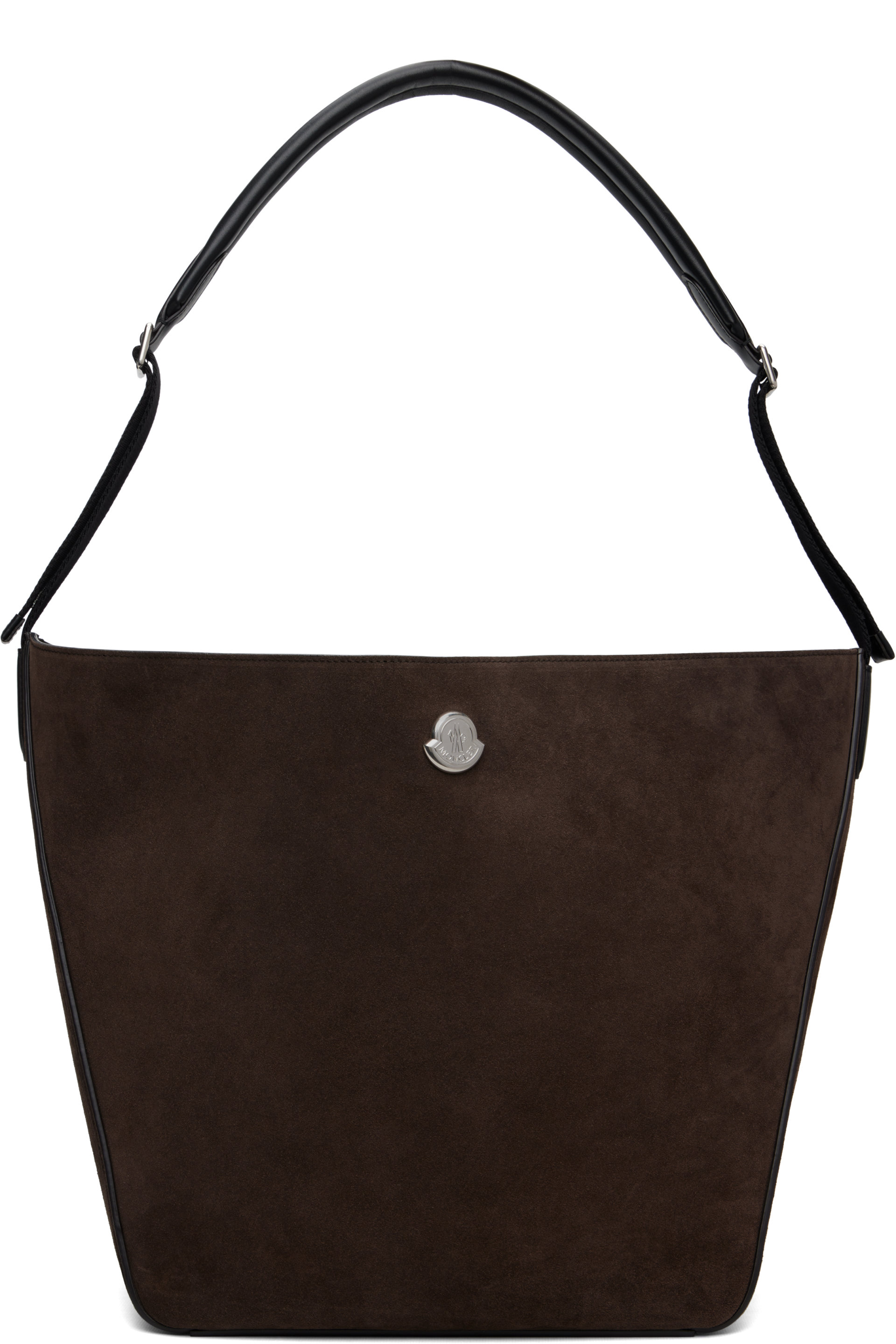 Moncler - Brown Carlo Suede Shoulder Bag