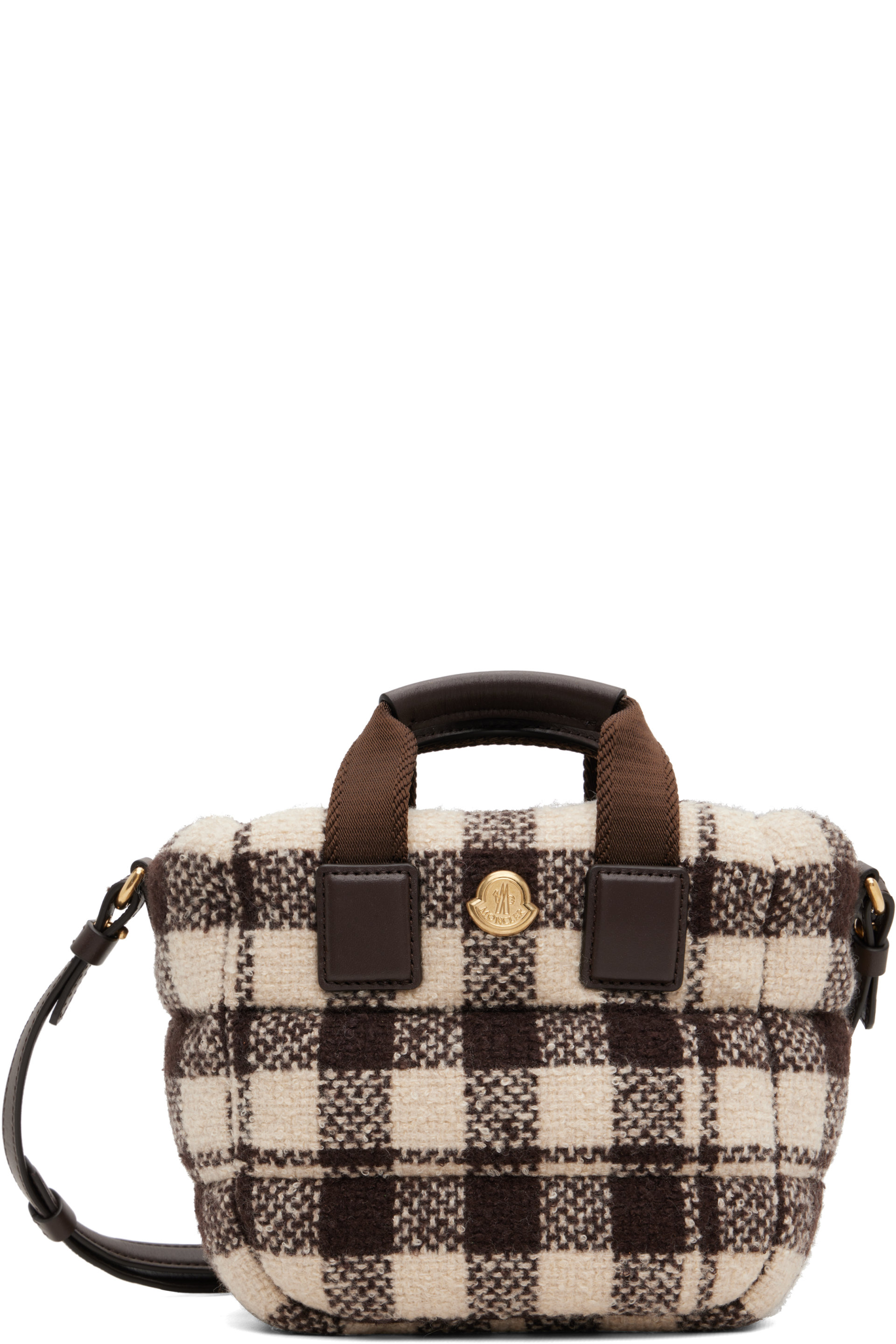 Moncler - Brown & Off-White Caradoc Micro Tote Bag