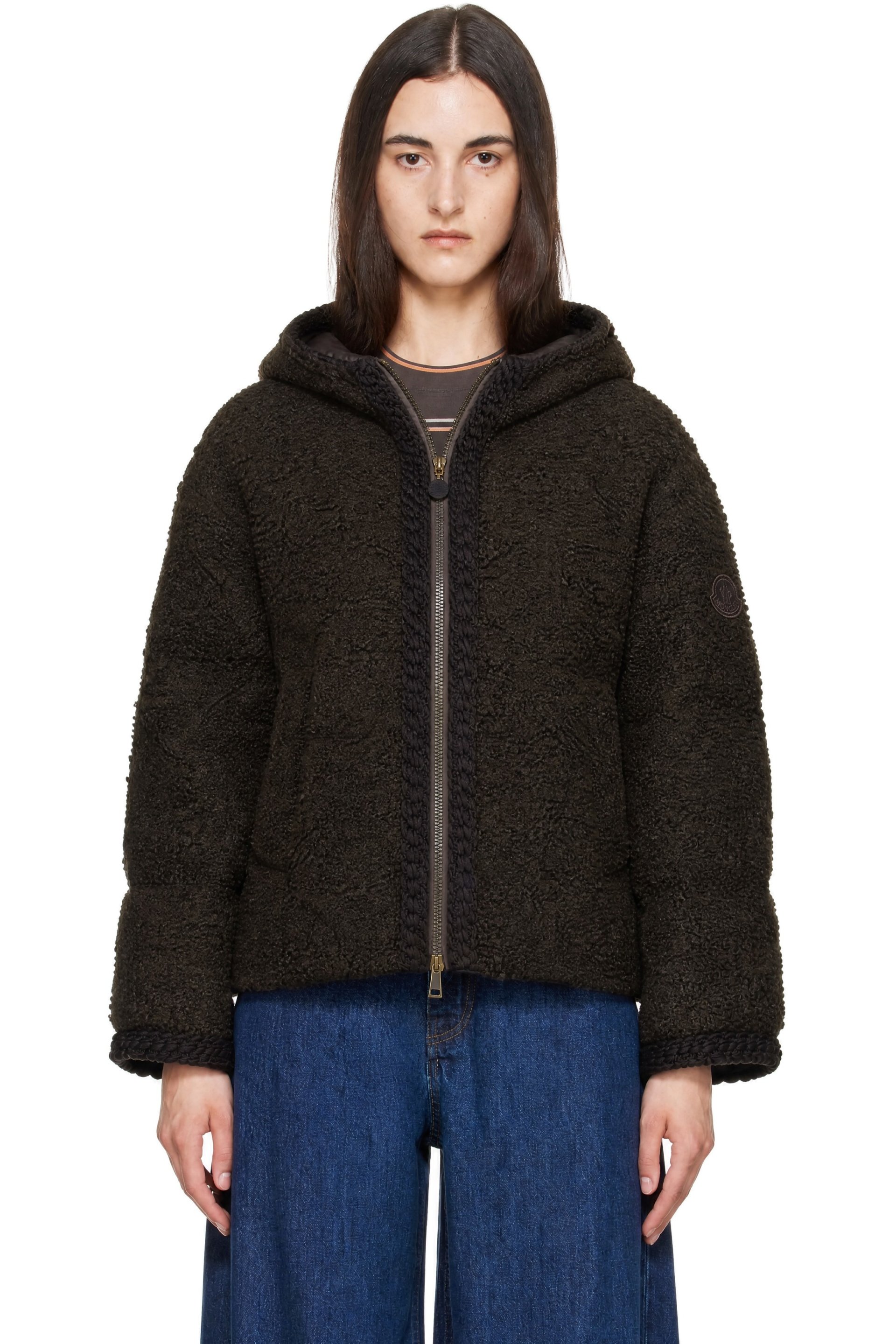 Moncler - Brown Cristallin Hooded Down Jacket