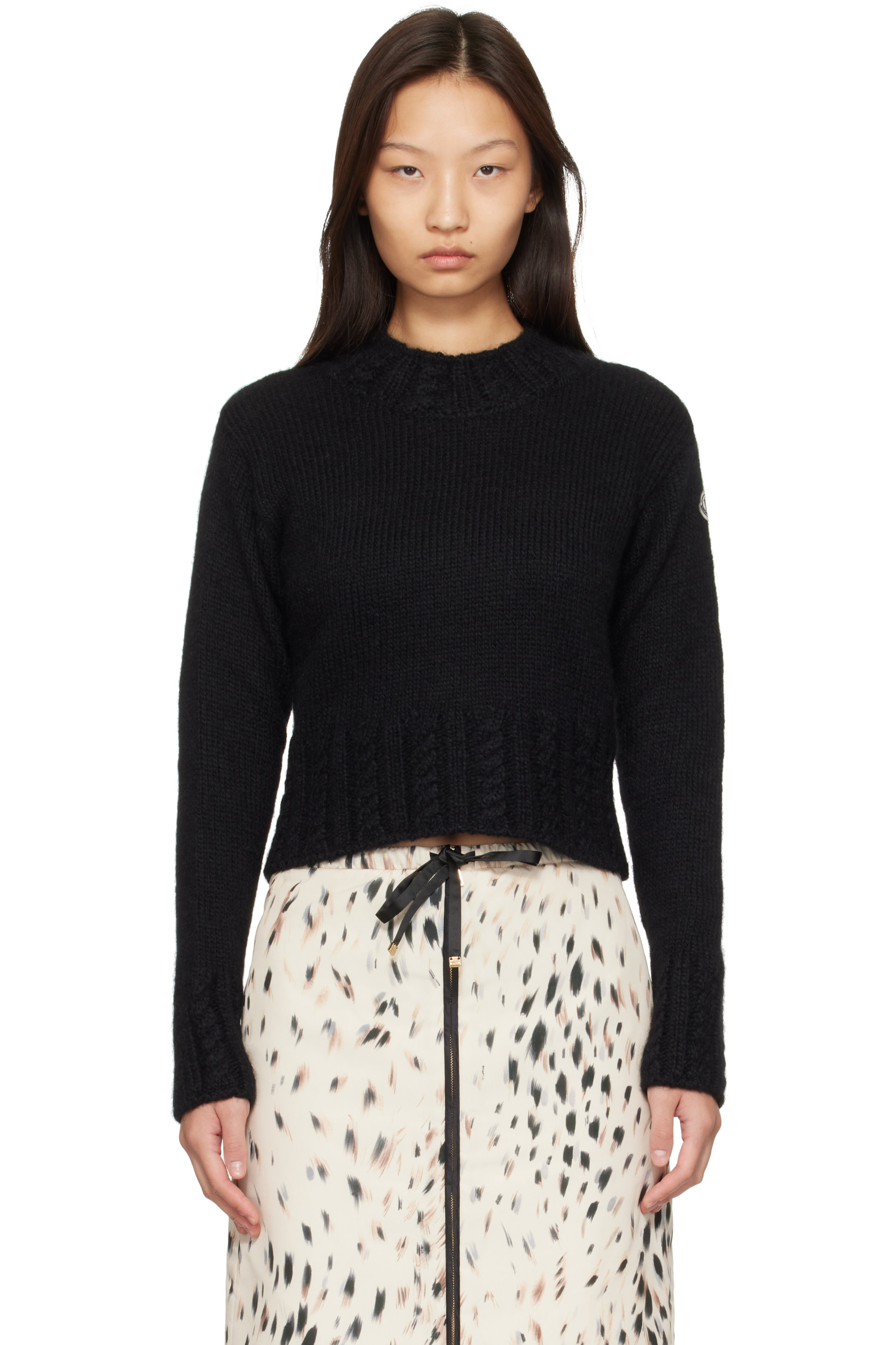Moncler - Black Alpaca Blend Turtleneck Sweater