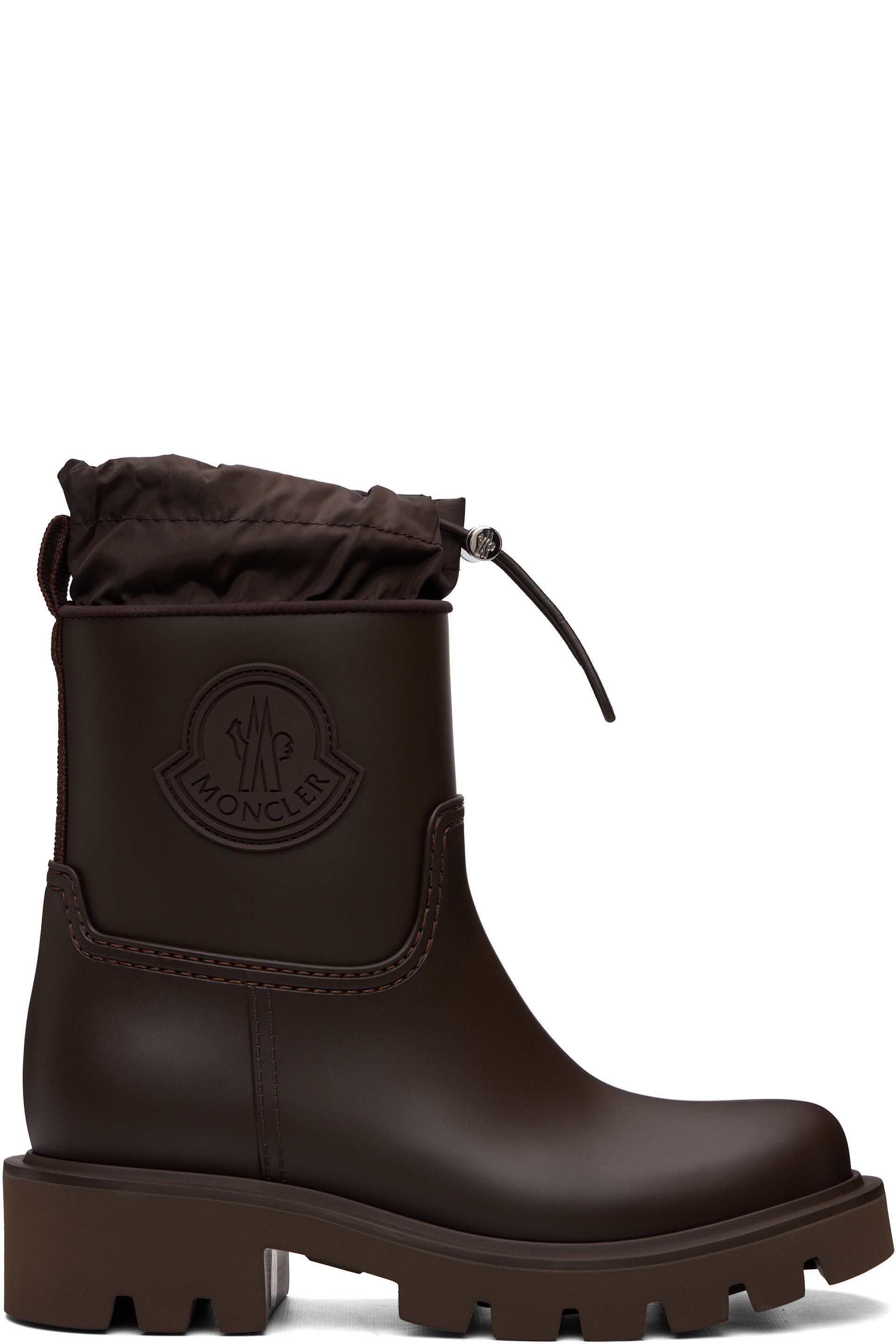 Moncler - Brown Kickstream Rain Boots