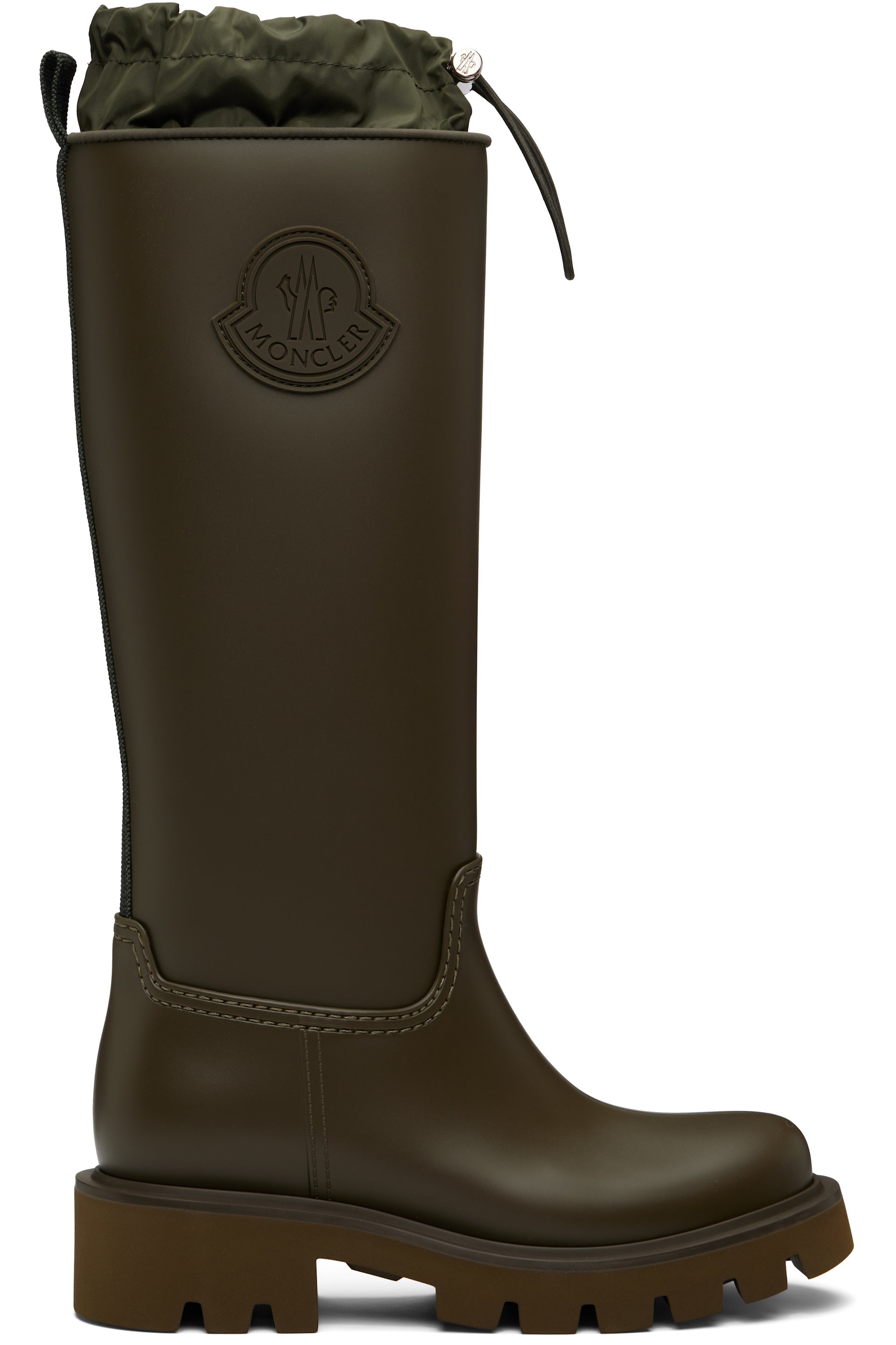 Moncler - Khaki Kickstream High Rain Boots
