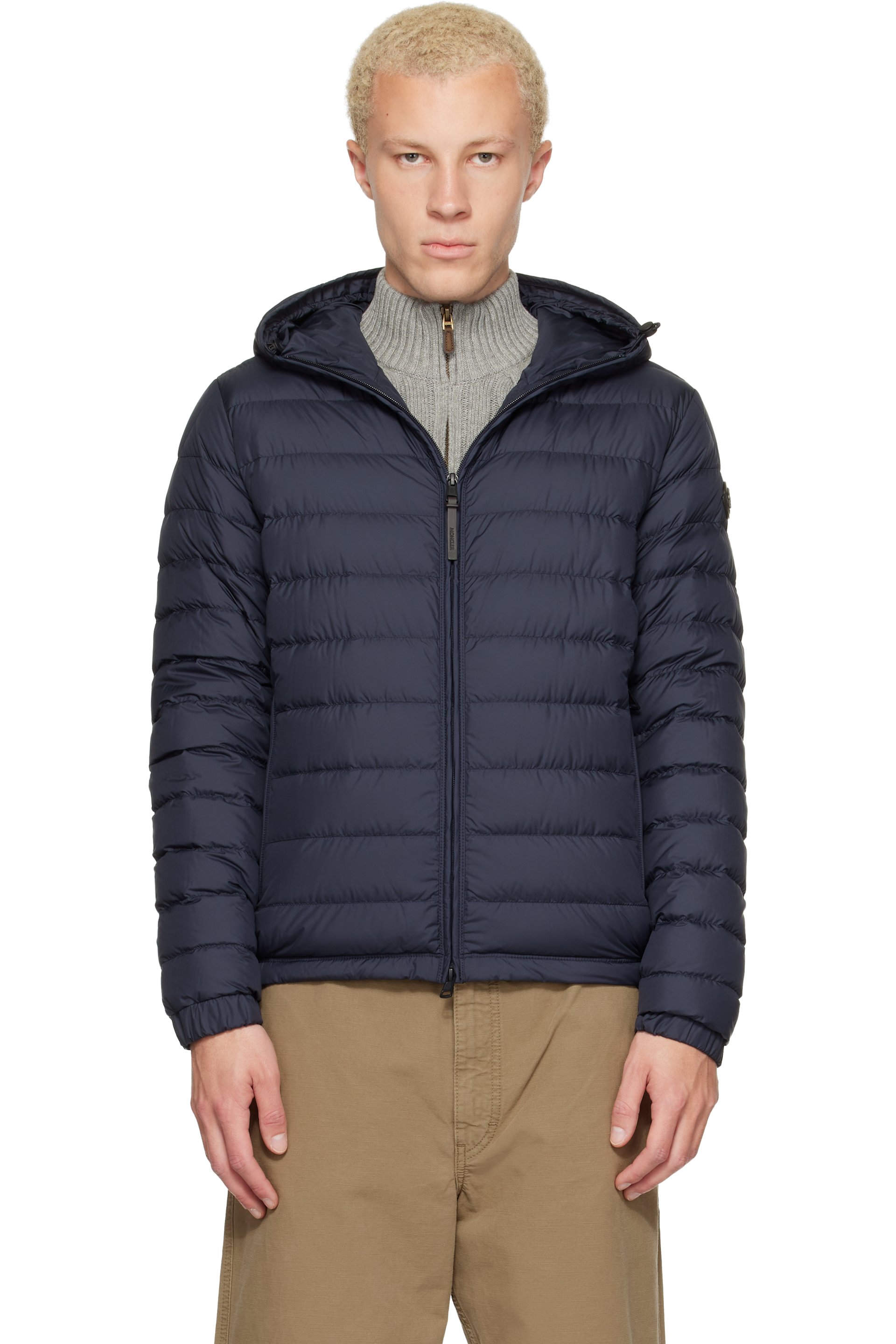 Moncler - Navy Solienn Hooded Short Down Jacket