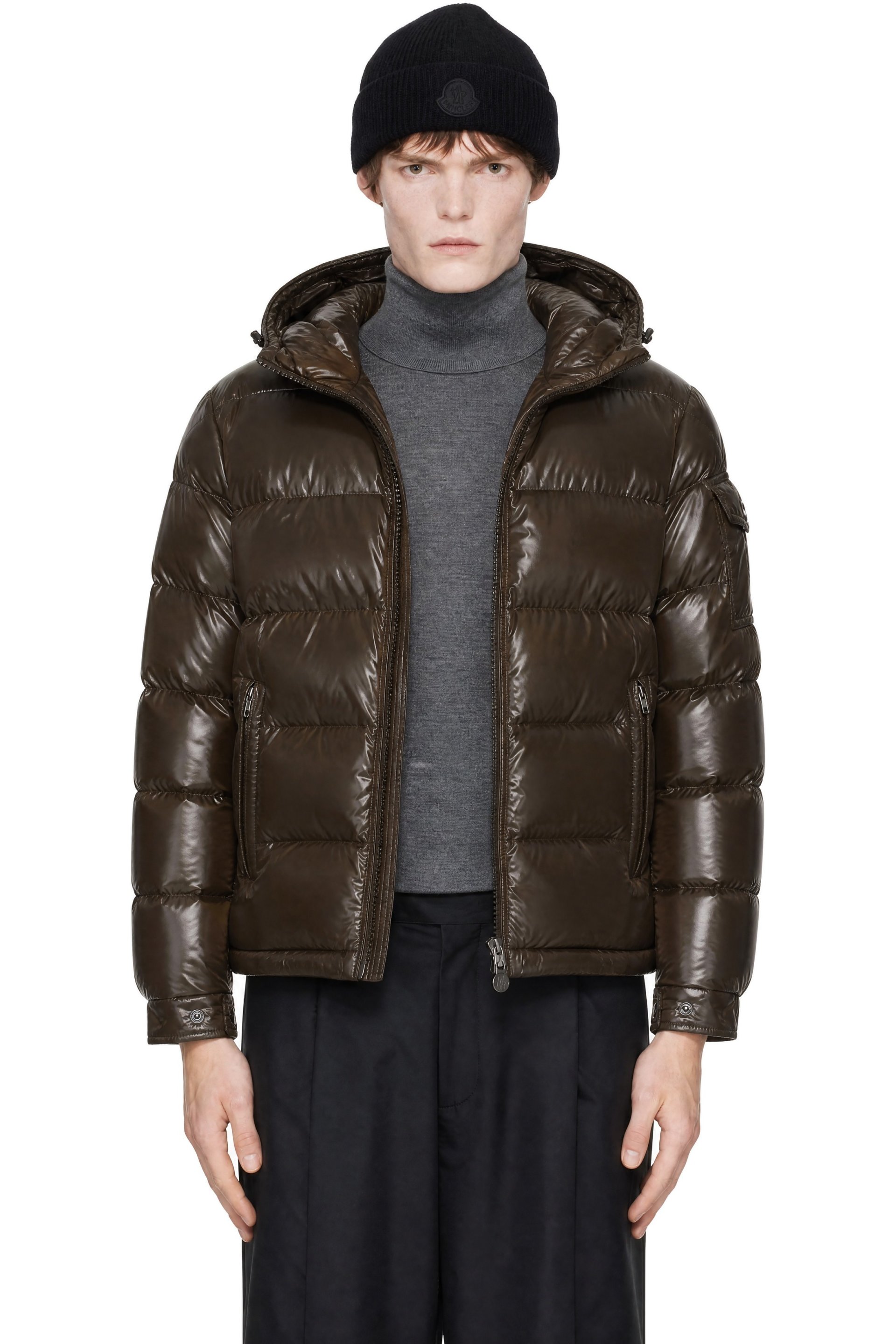 Moncler - Brown Maya Hooded Short Down Jacket