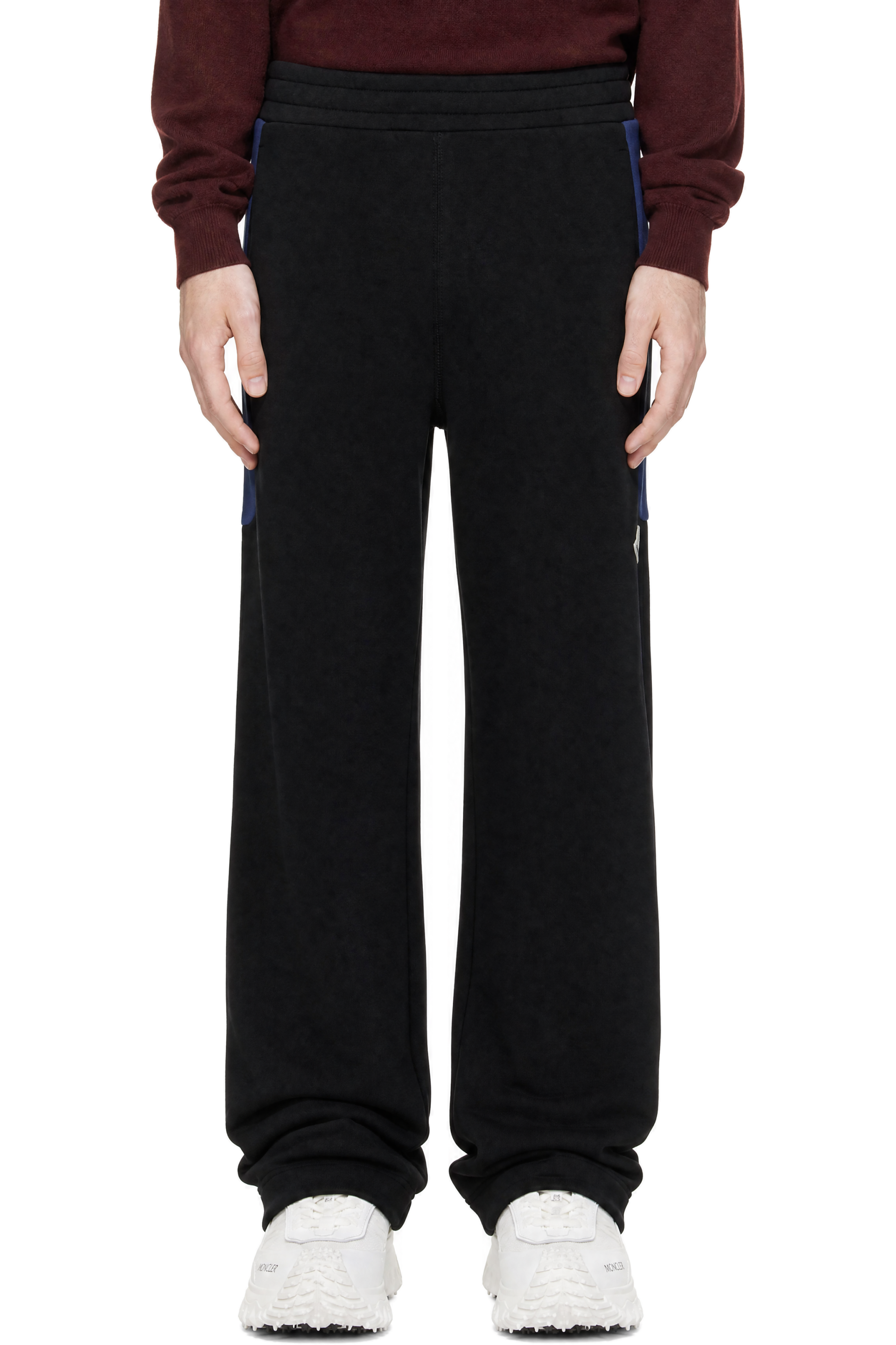 Moncler - Pantalon de survêtement noir et bleu