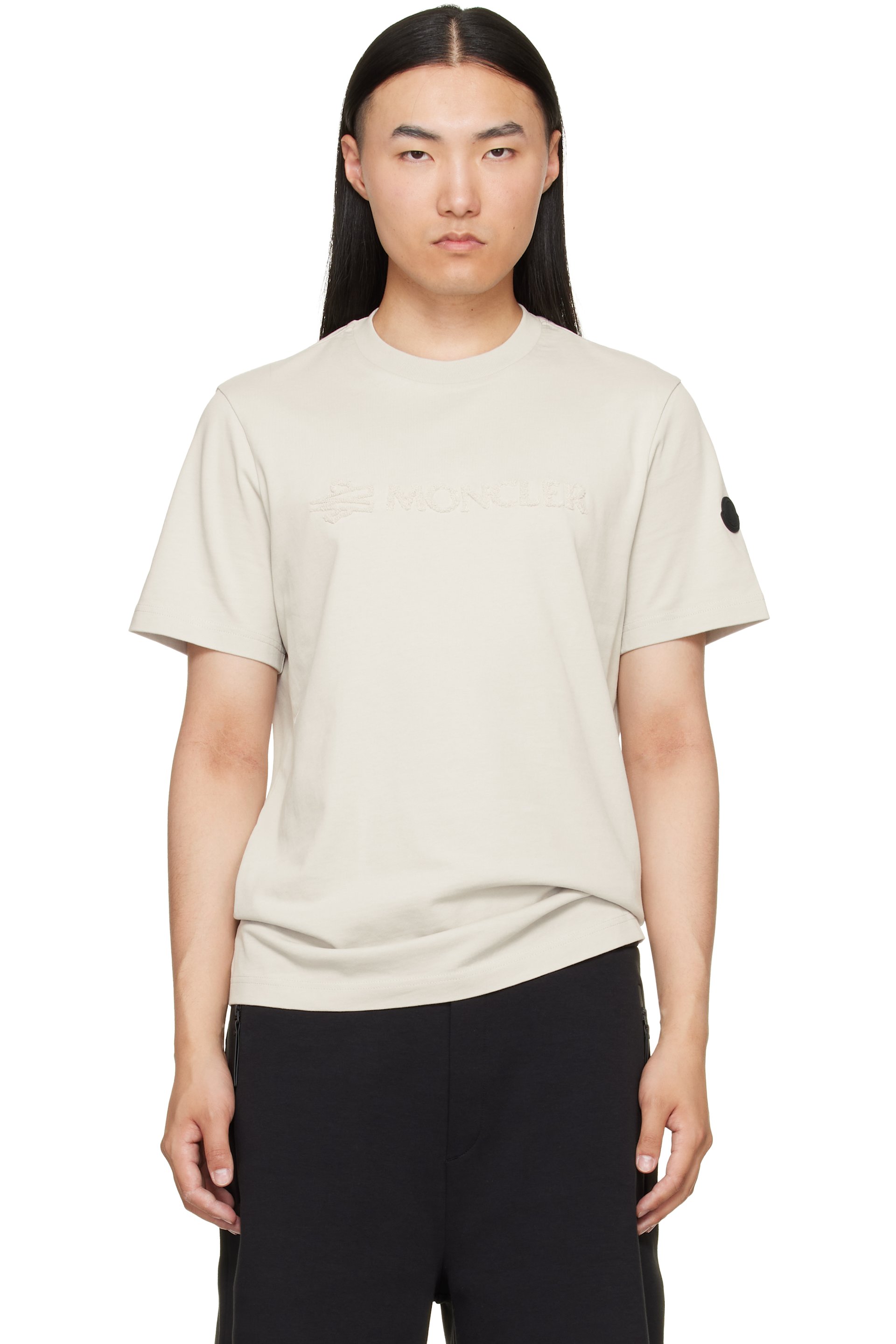 Moncler - Gray Logo Cotton T-shirt
