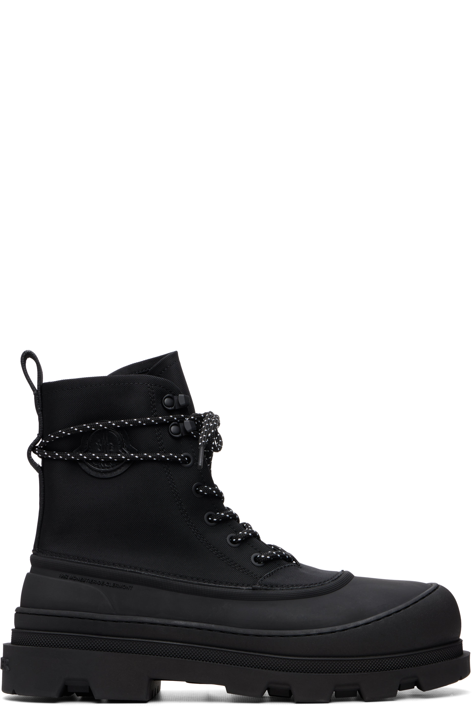 Moncler - Bottes Vera Sheal noires à laçage