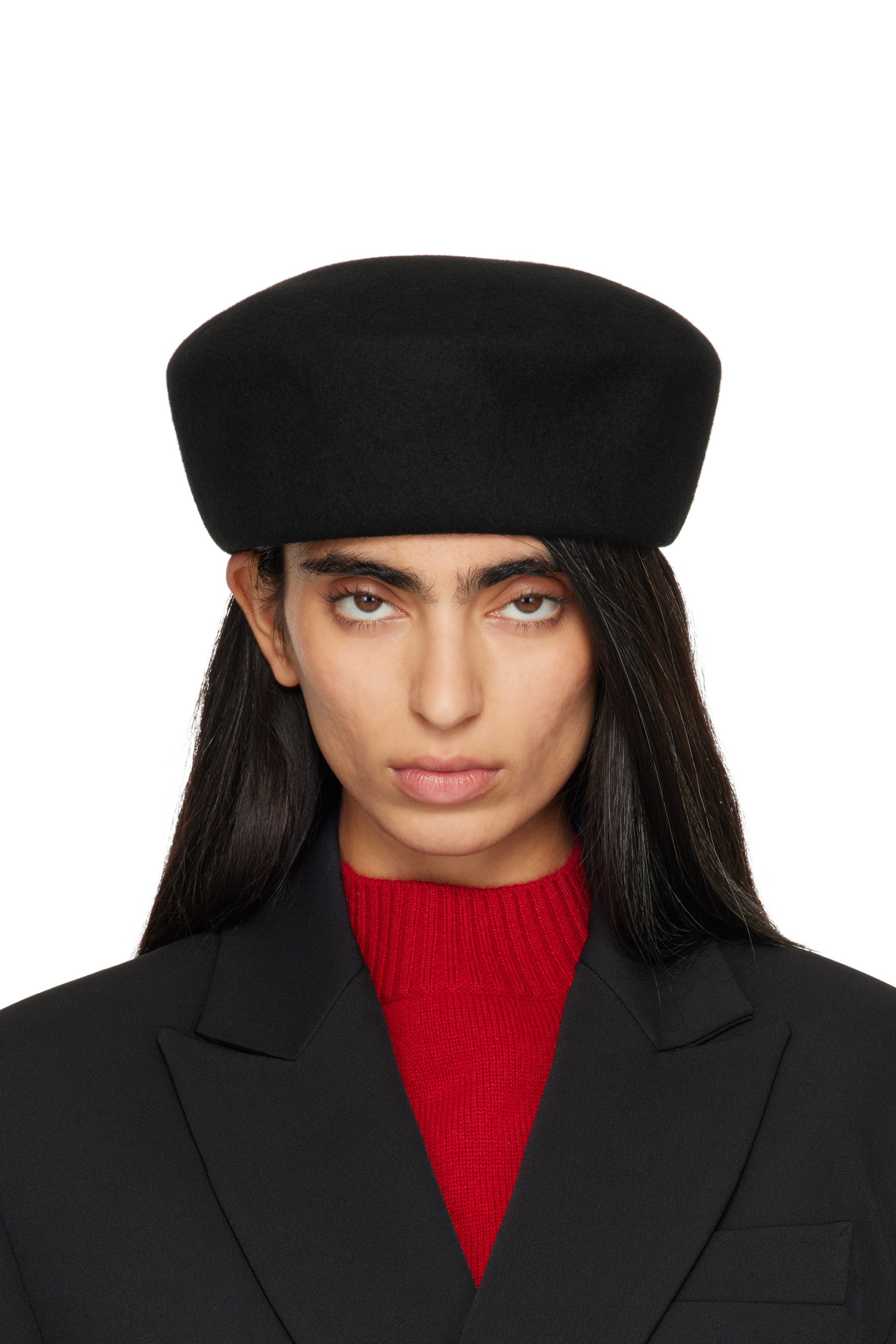 The Frankie Shop - Black Noxley Pillbox Hat