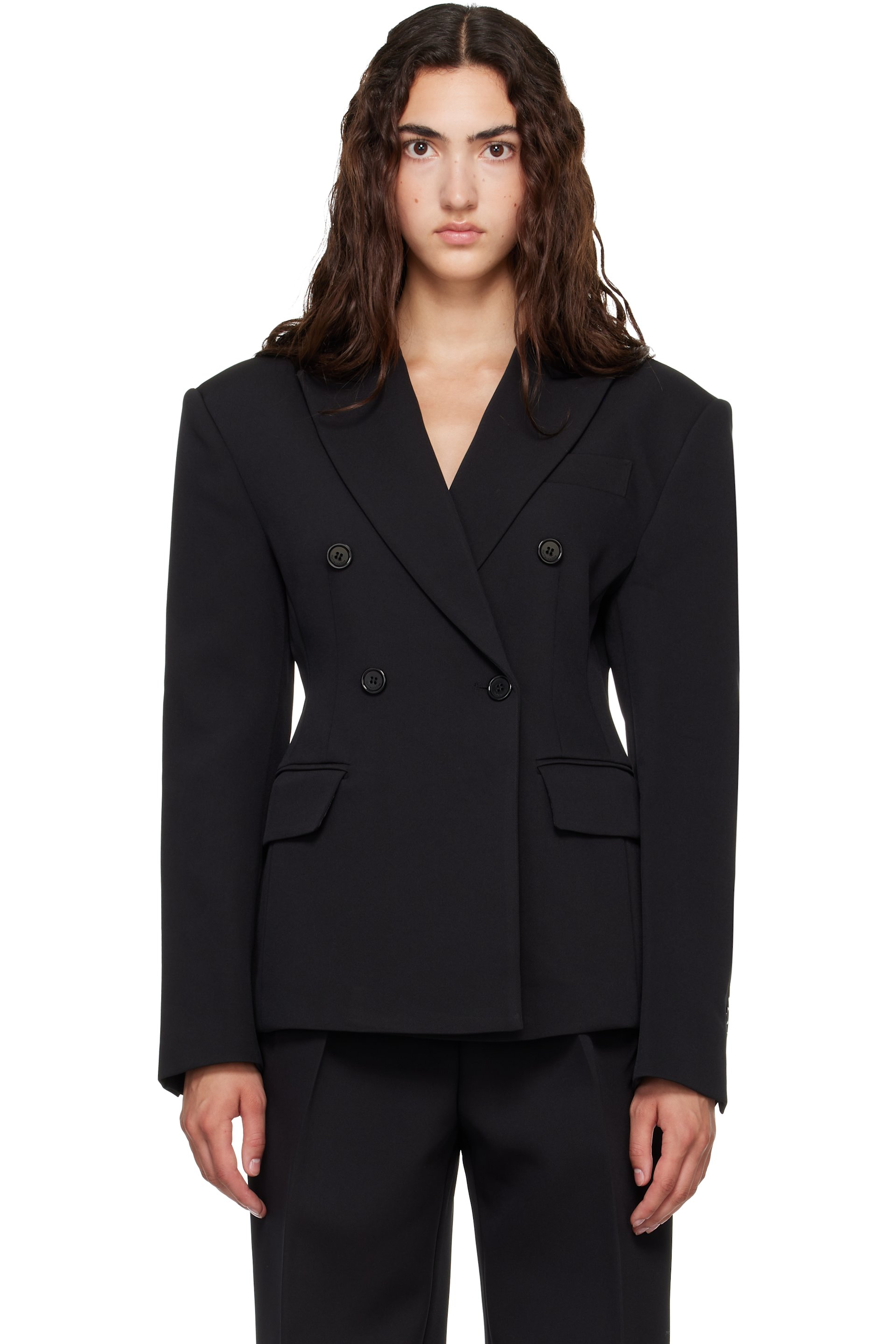 The Frankie Shop - Black Doyer Cinched Blazer