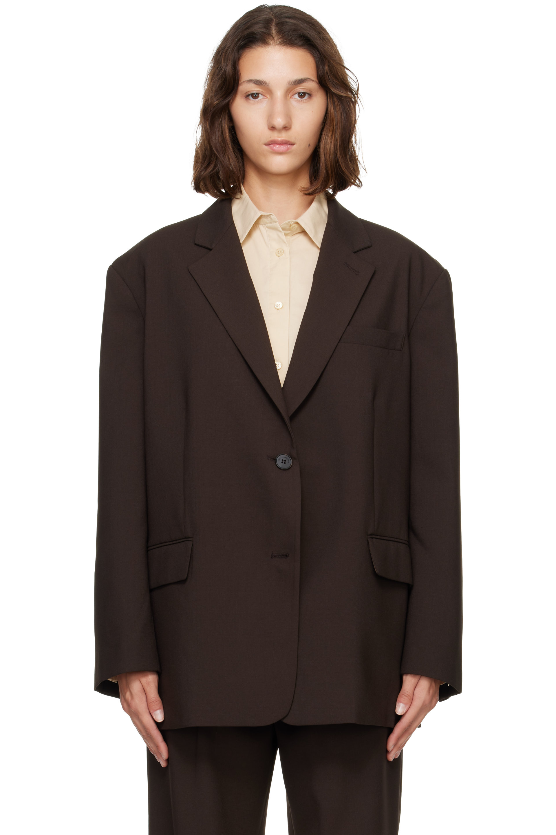 The Frankie Shop - Brown Bea Blazer