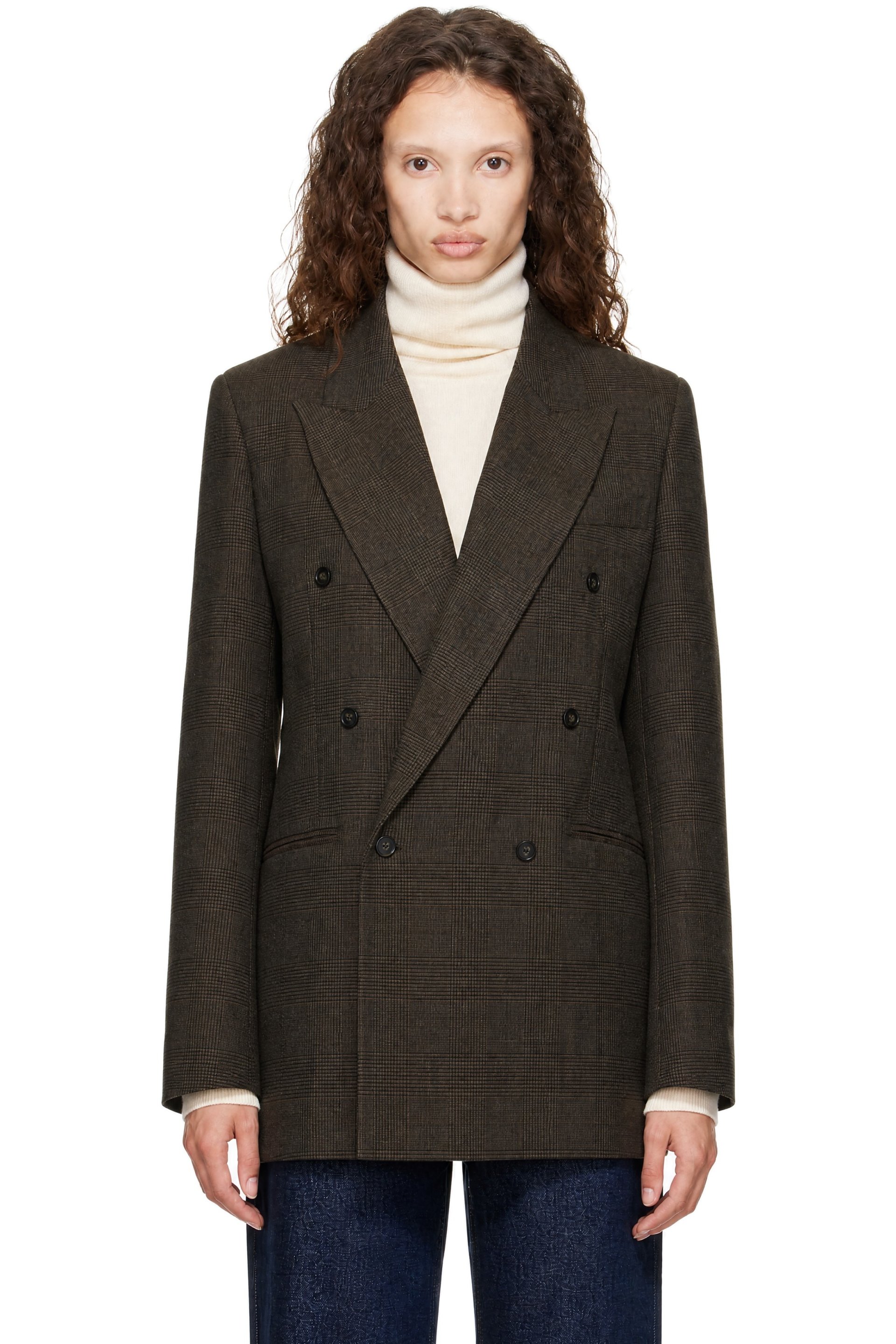 The Frankie Shop - Brown Monterey Structured Blazer