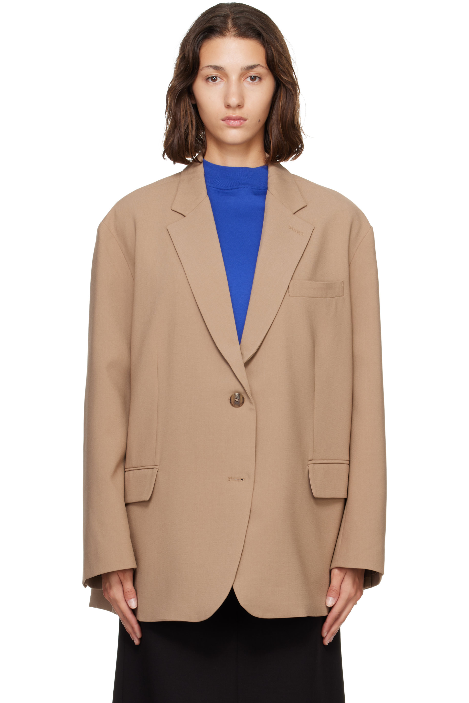 The Frankie Shop - Beige Bea Blazer