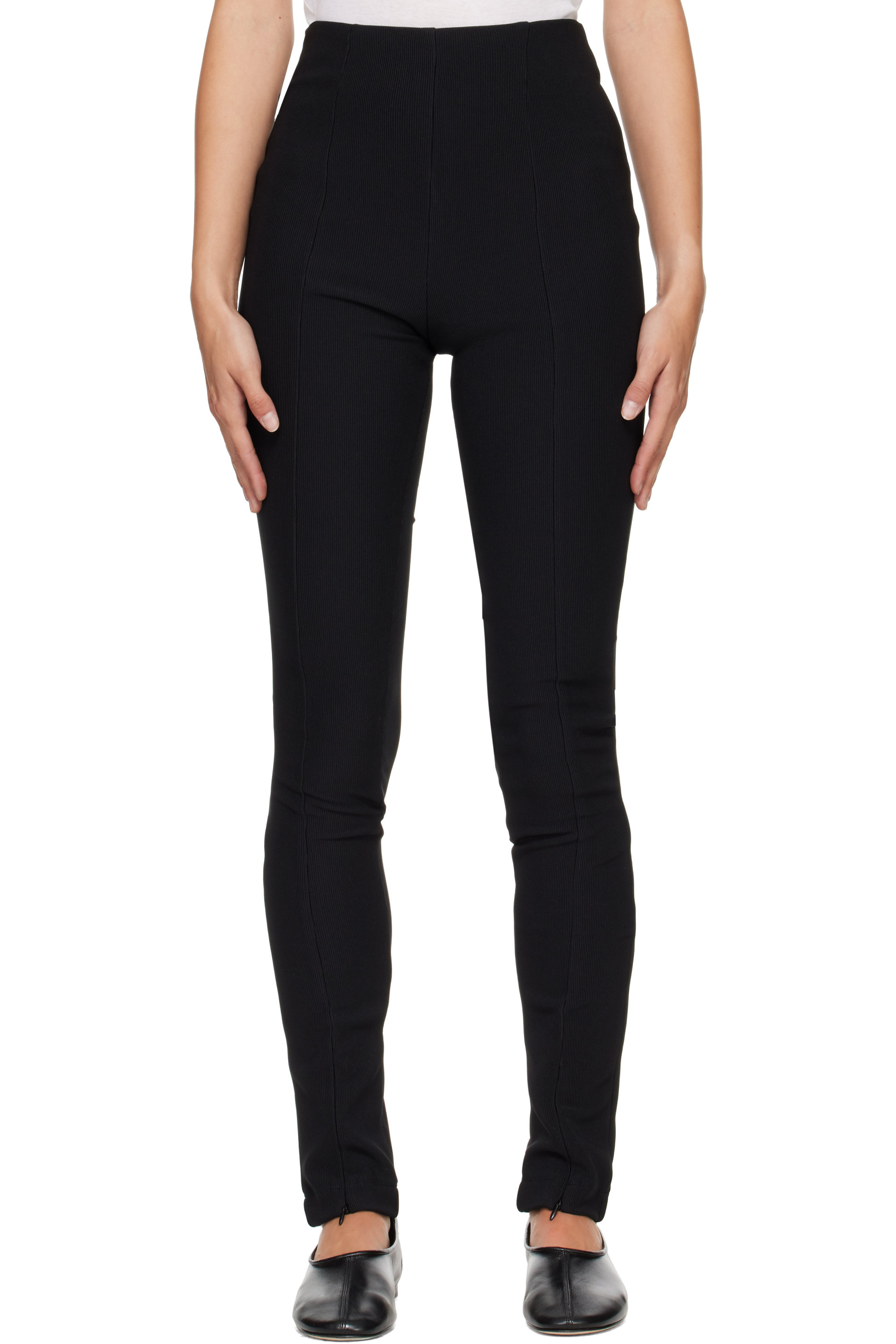 The Frankie Shop - Black Reya Flare Leggings
