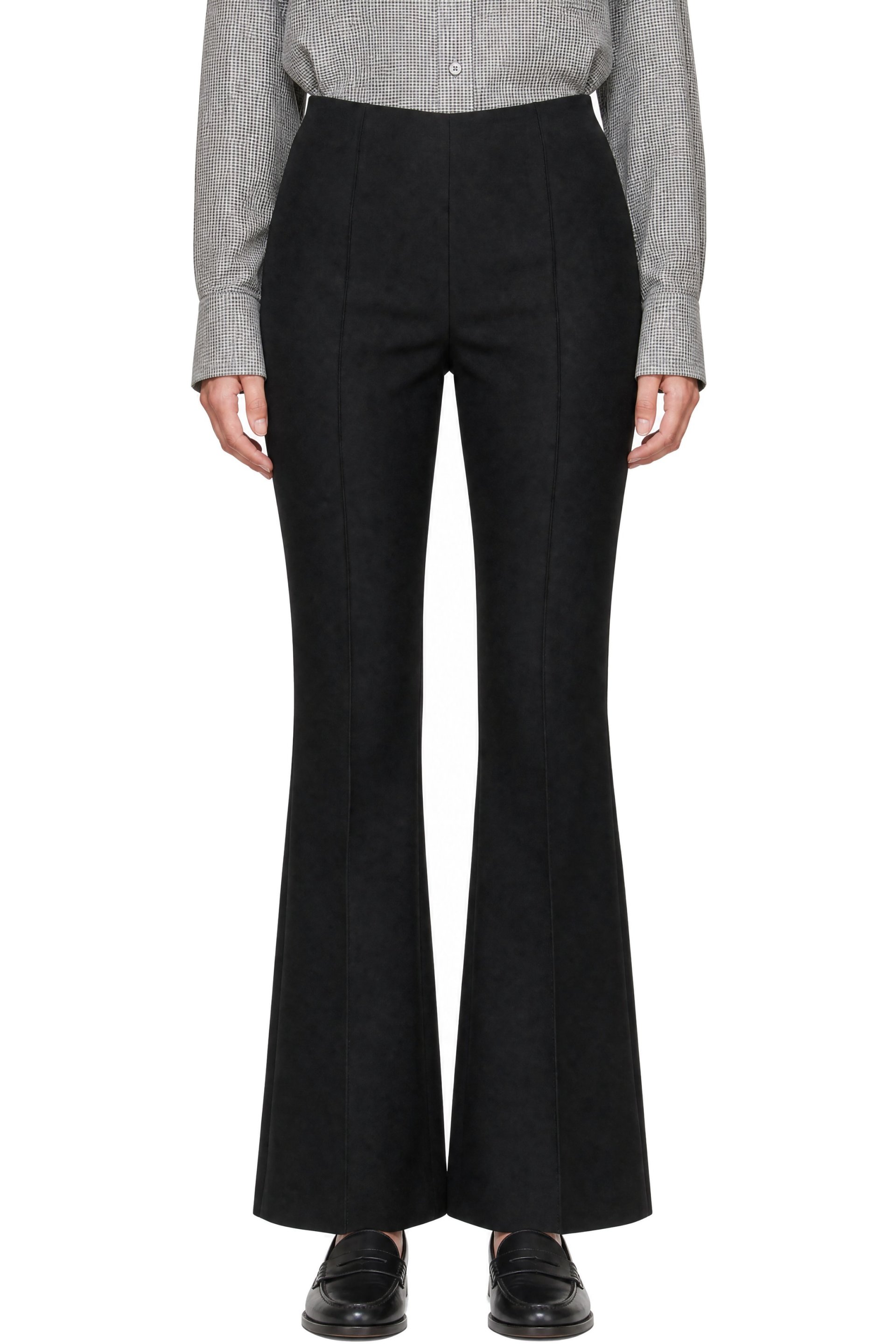 The Frankie Shop - Black Dessa Flared Trousers