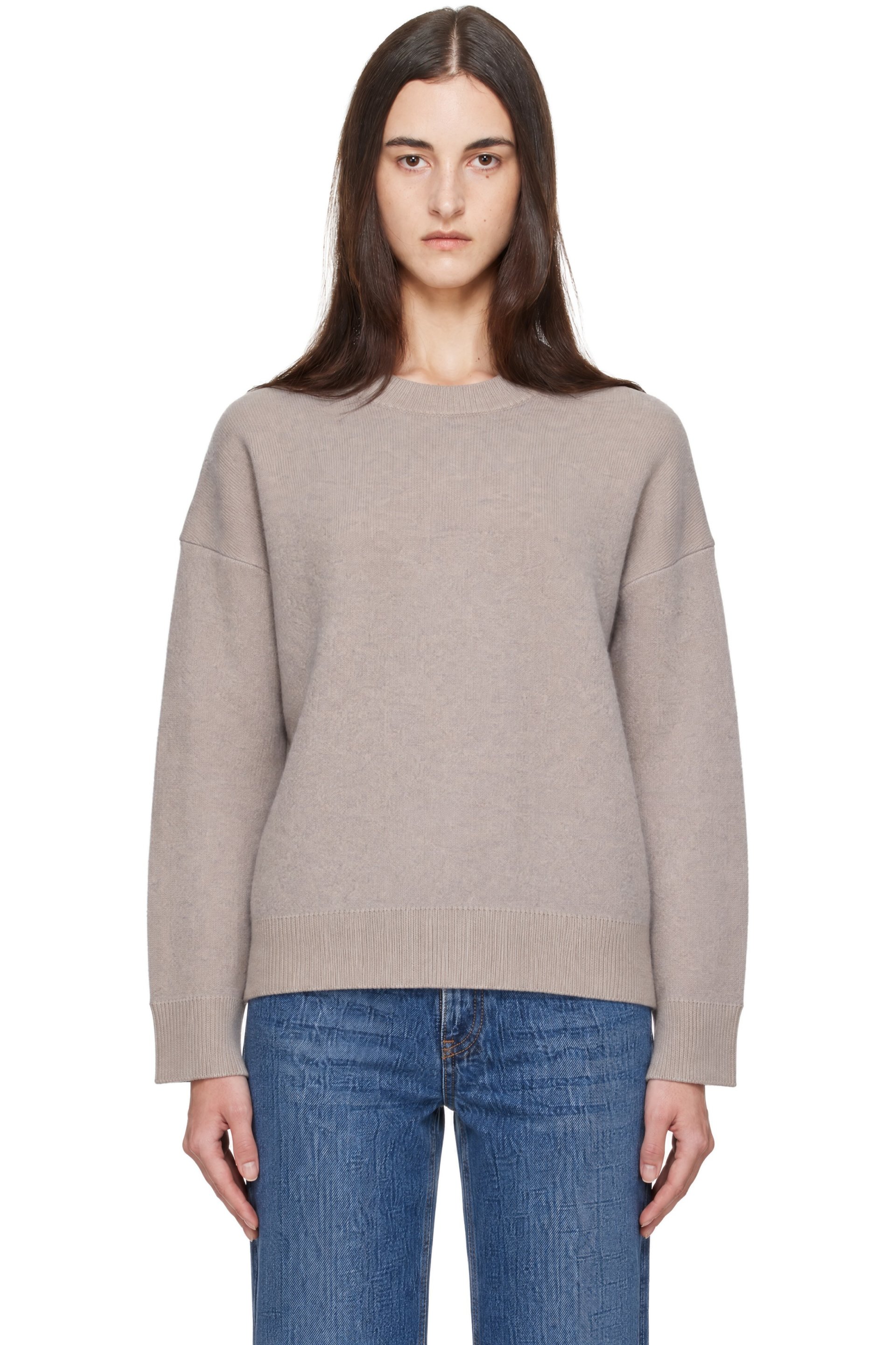 The Frankie Shop - Taupe Hanna Wool Sweater