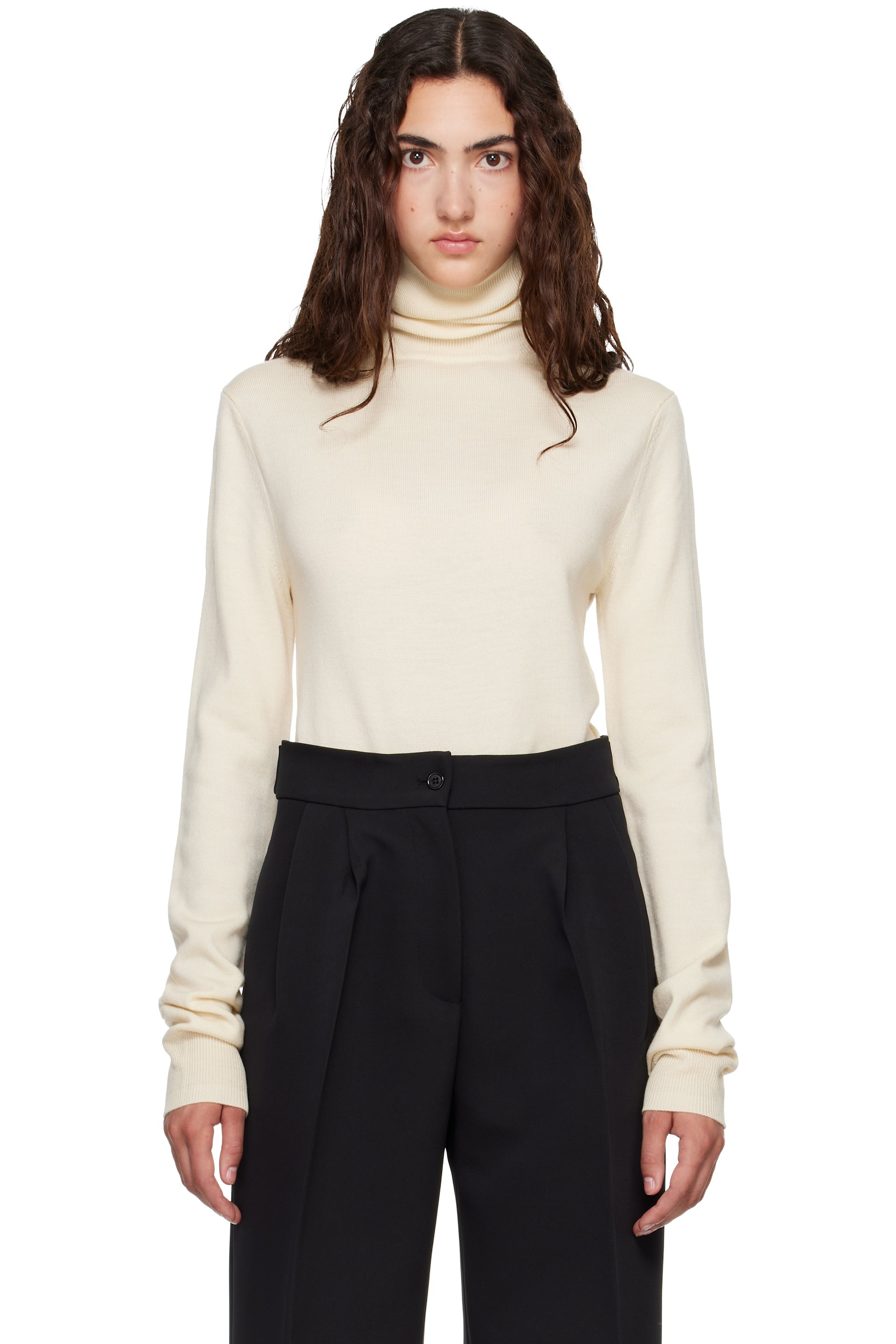 The Frankie Shop - Yellow Eve Thin Turtleneck Sweater