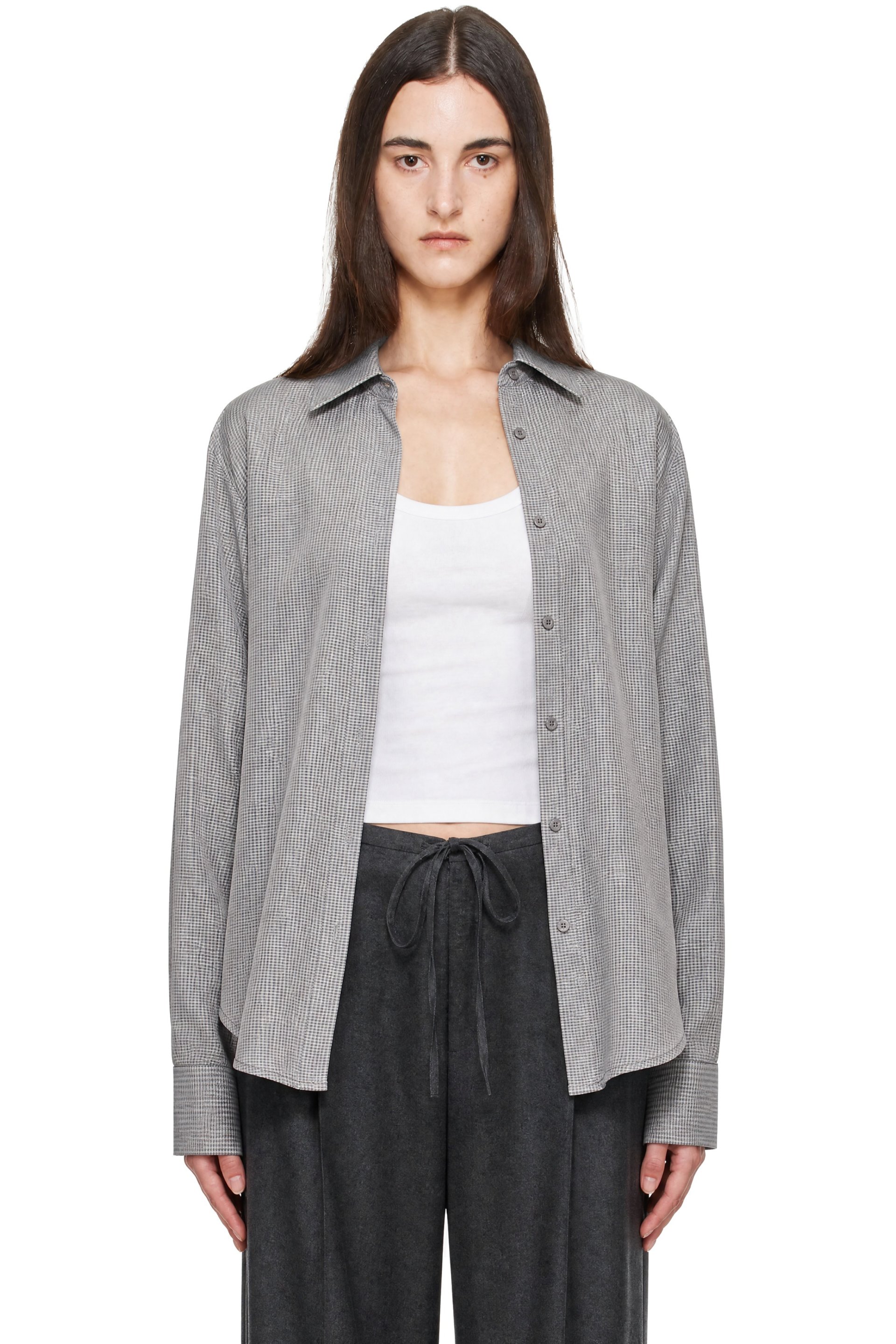 The Frankie Shop - Gray Peri Shirt