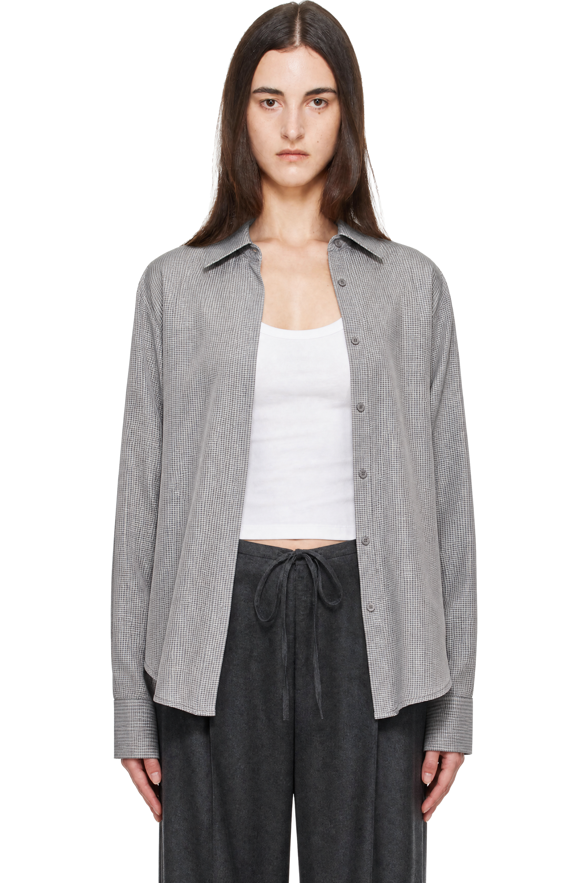 The Frankie Shop - Gray Peri Shirt