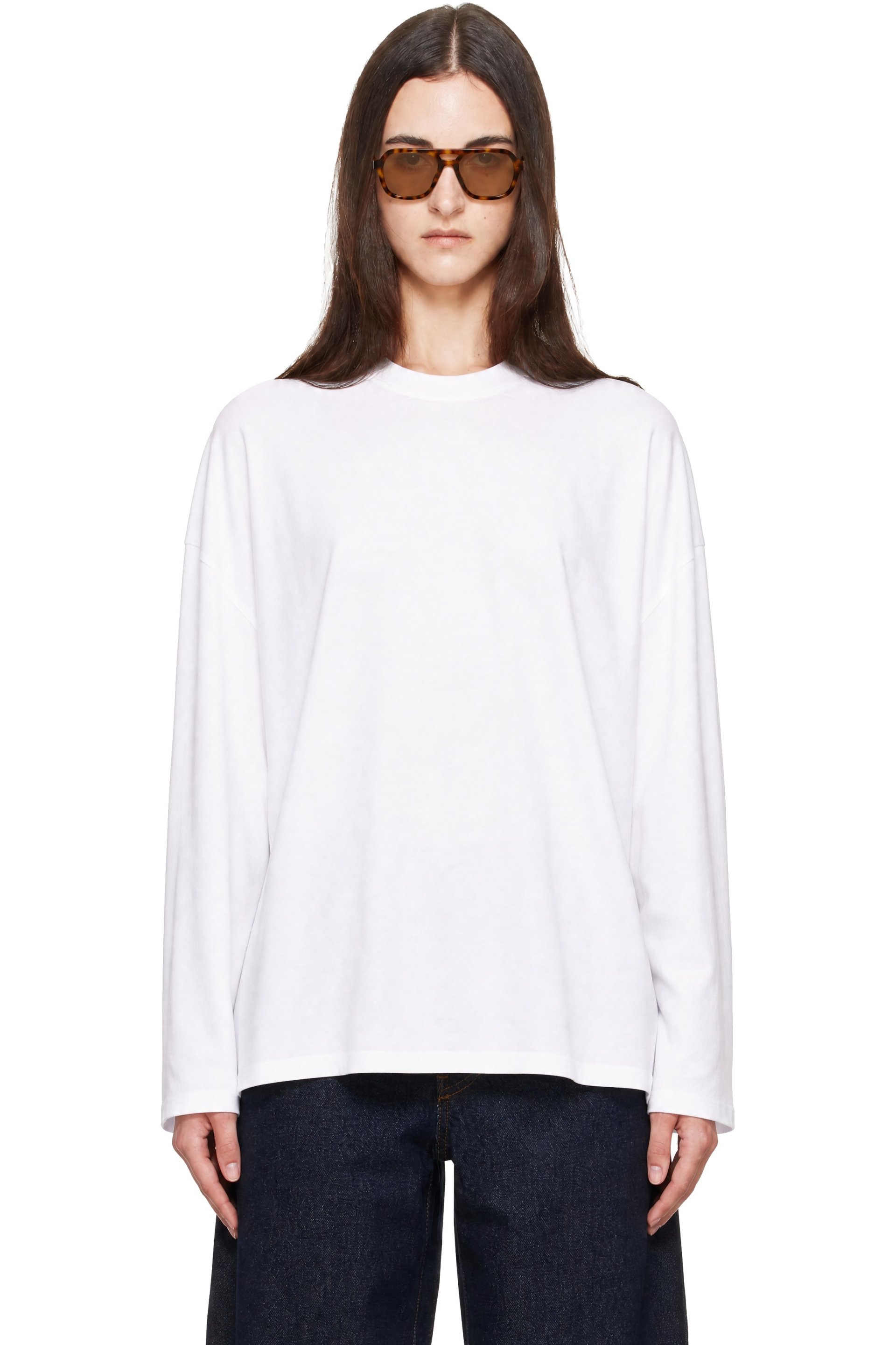 The Frankie Shop - White Rio Oversized Sleeve T-shirt