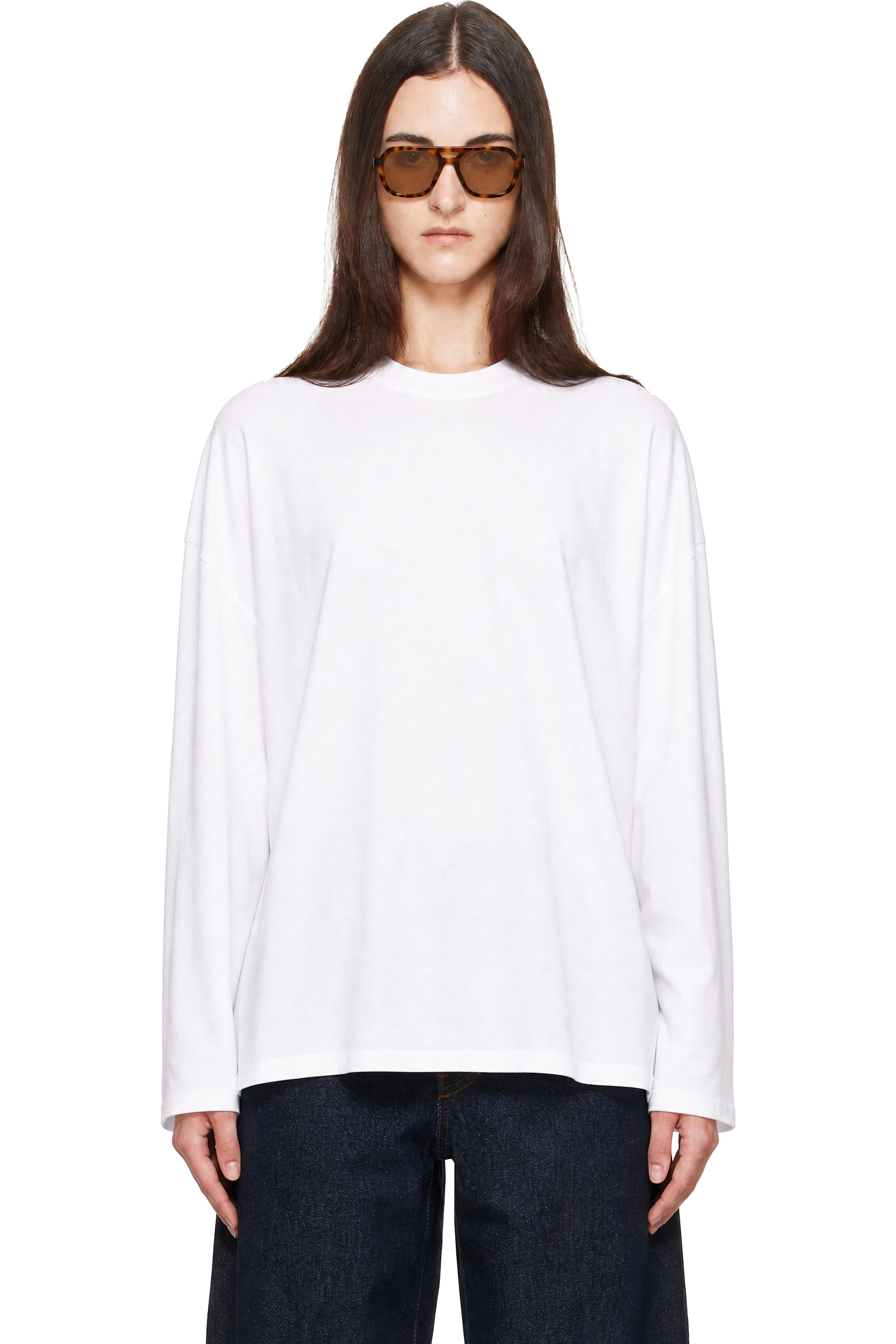 The Frankie Shop - White Rio Oversized Sleeve T-shirt