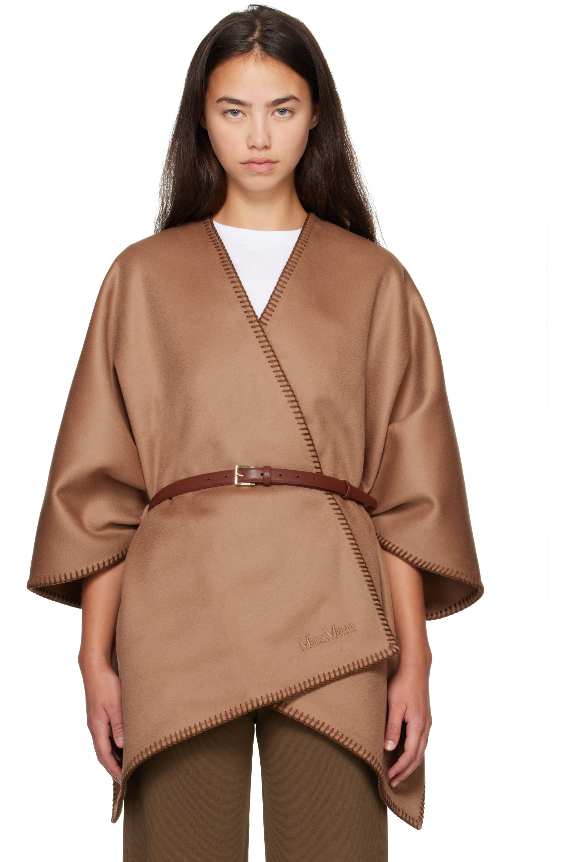 Max Mara - Brown Colomba Scarf