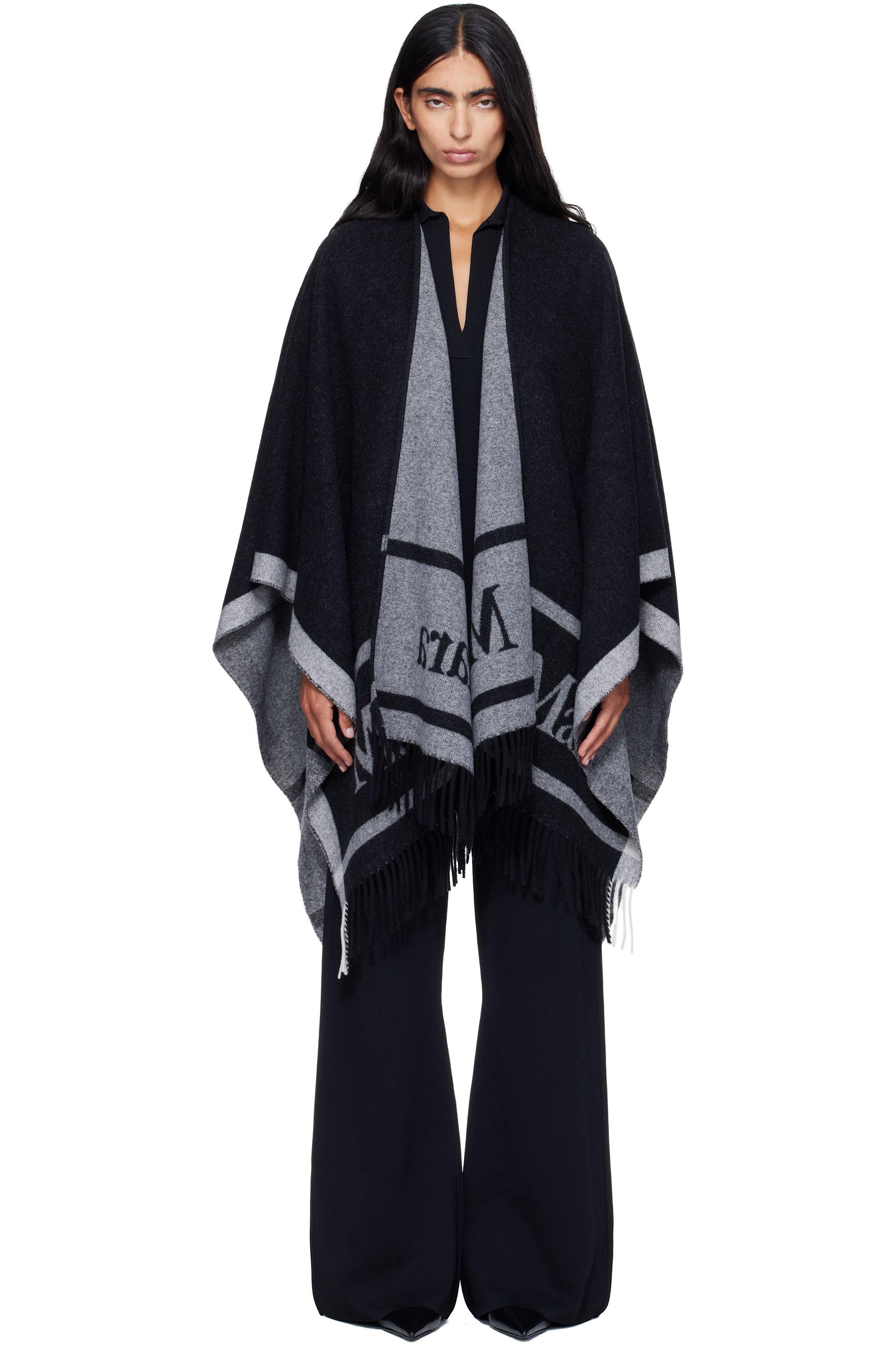 Max Mara - Black Hildestole Scarf