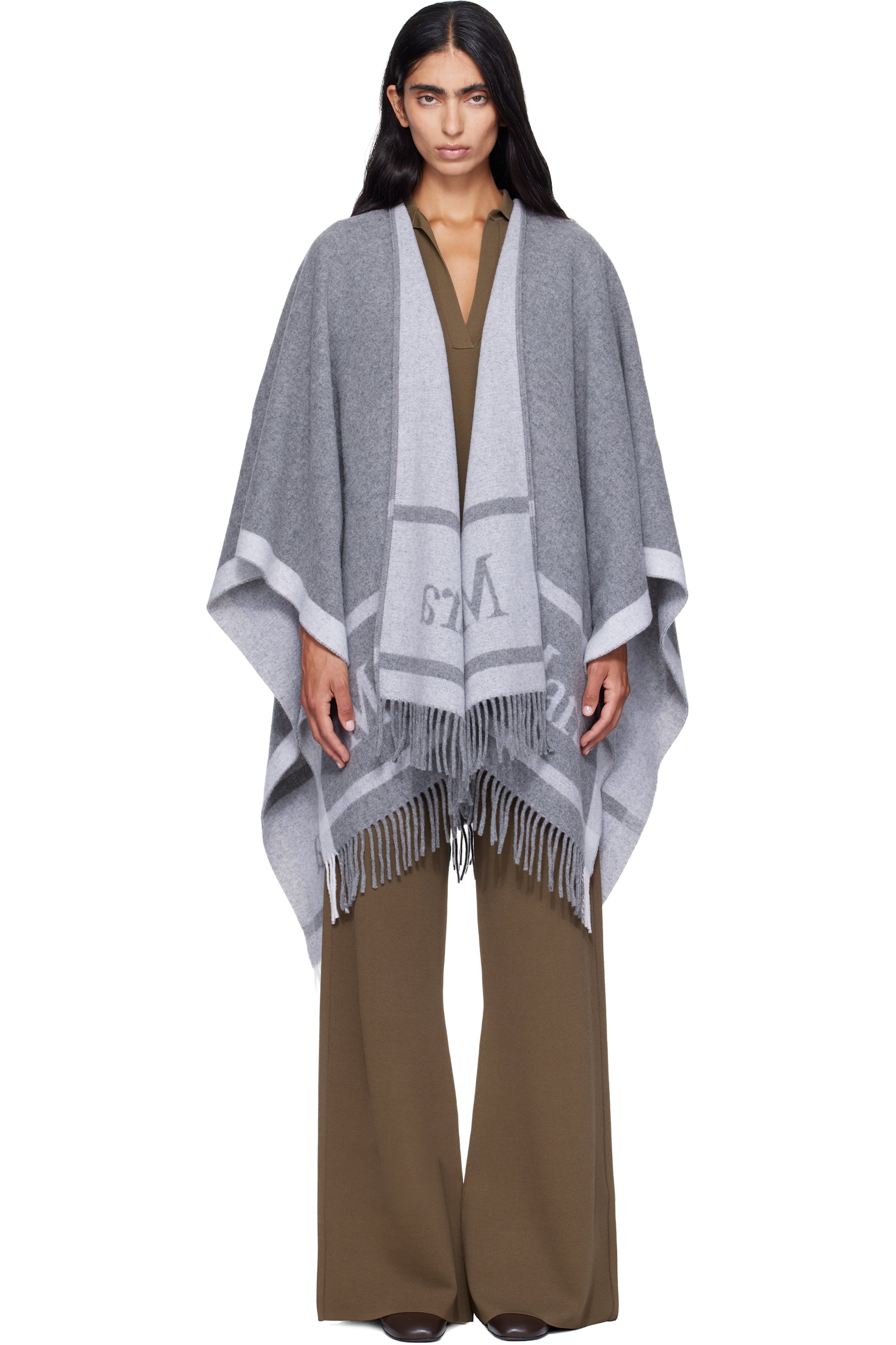 Max Mara - Gray Hildestole Scarf