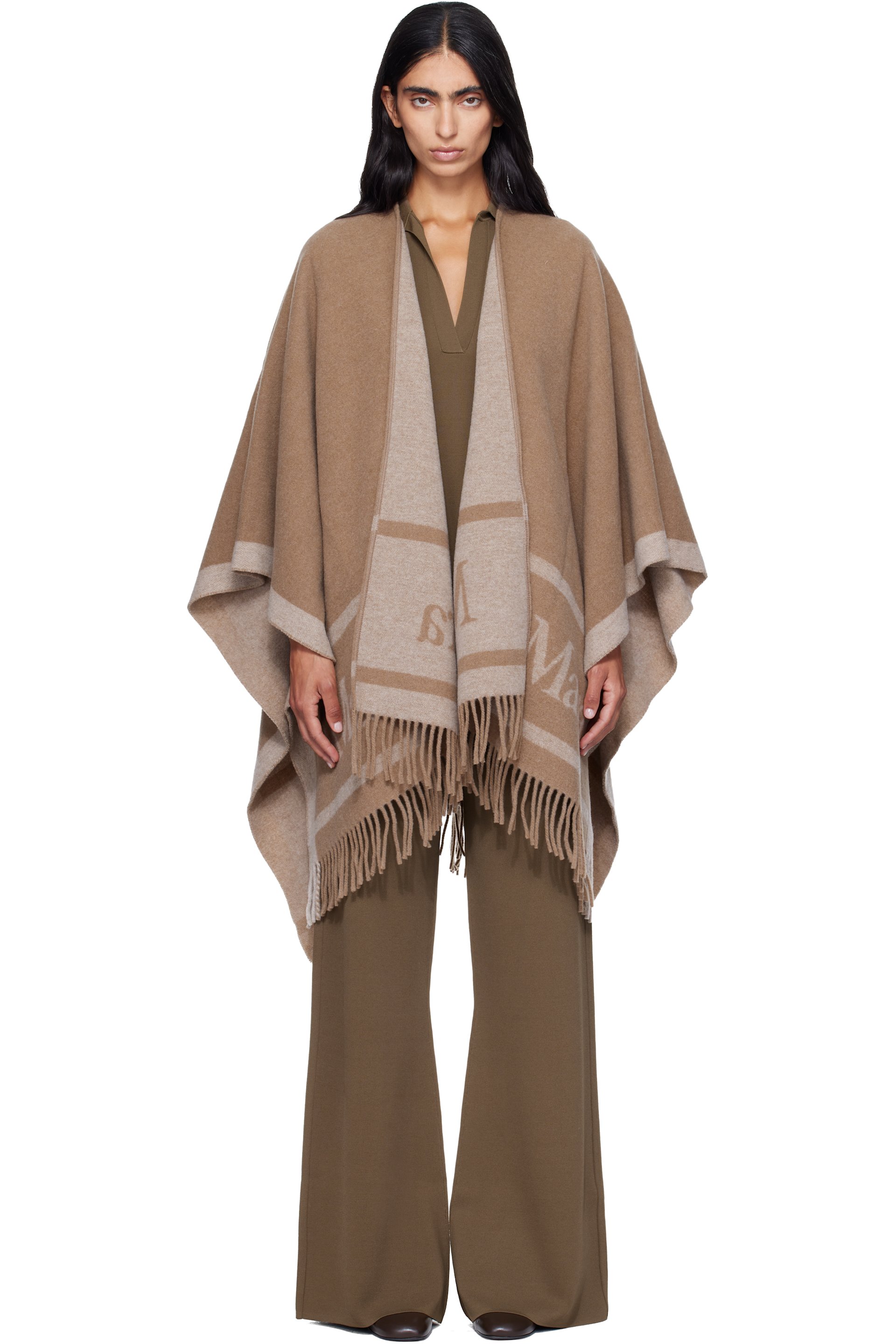 Max Mara - Brown Hildestole Scarf
