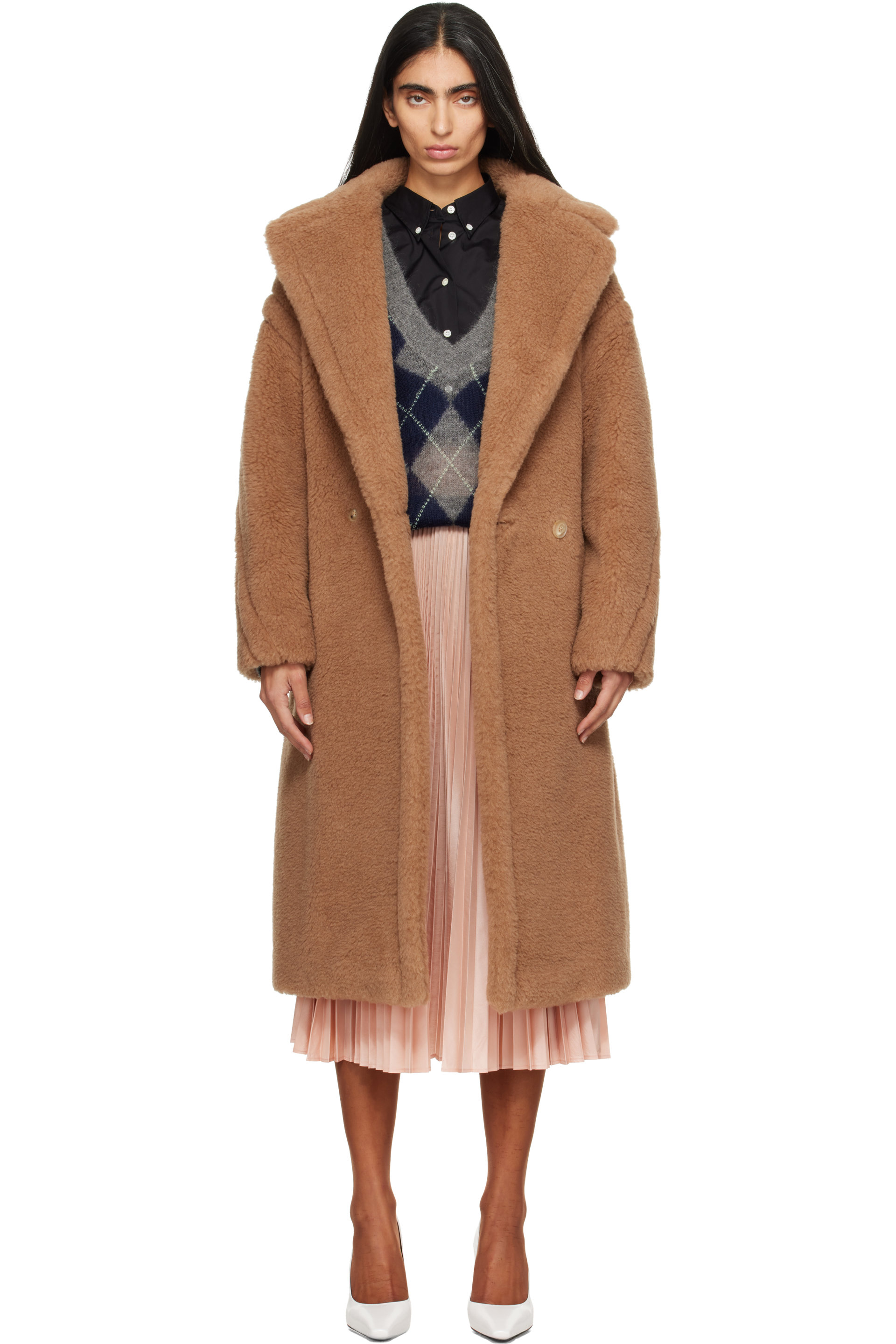 Max Mara - Tan Teddy Wool Coat