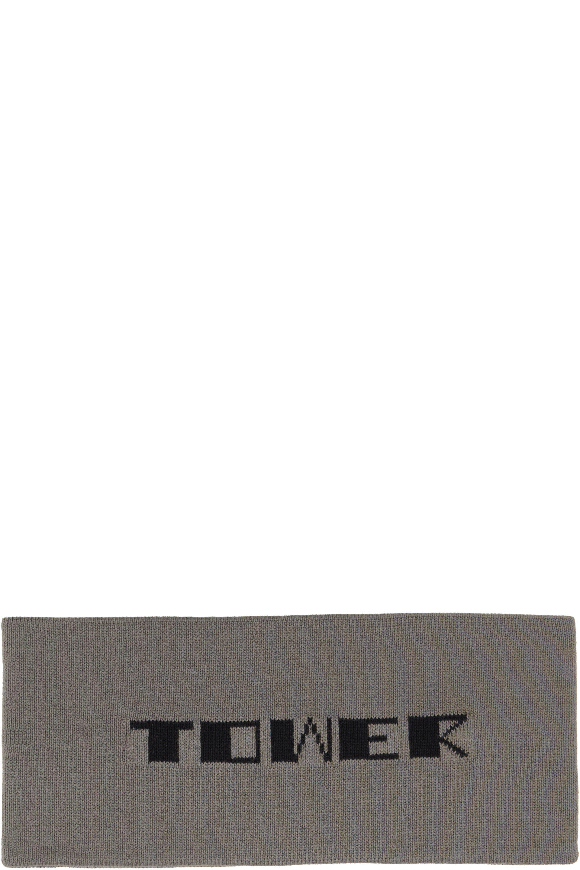 Rick Owens DRKSHDW - Gray Tower Cotton Knit Headband