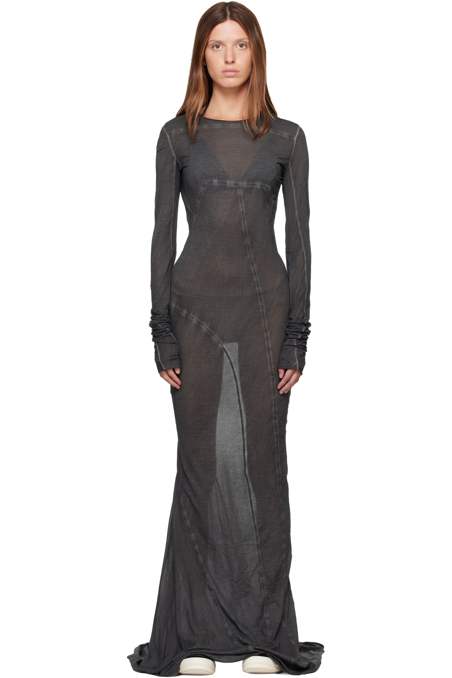 Rick Owens DRKSHDW - Black Tower Simple Edfu Maxi Dress