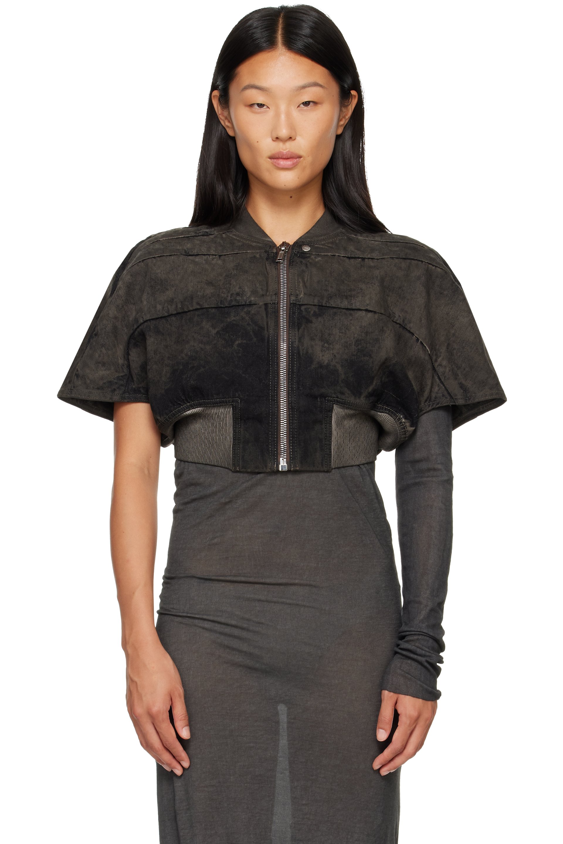 Rick Owens DRKSHDW - Gray Tower Tatlin Bomber Jacket