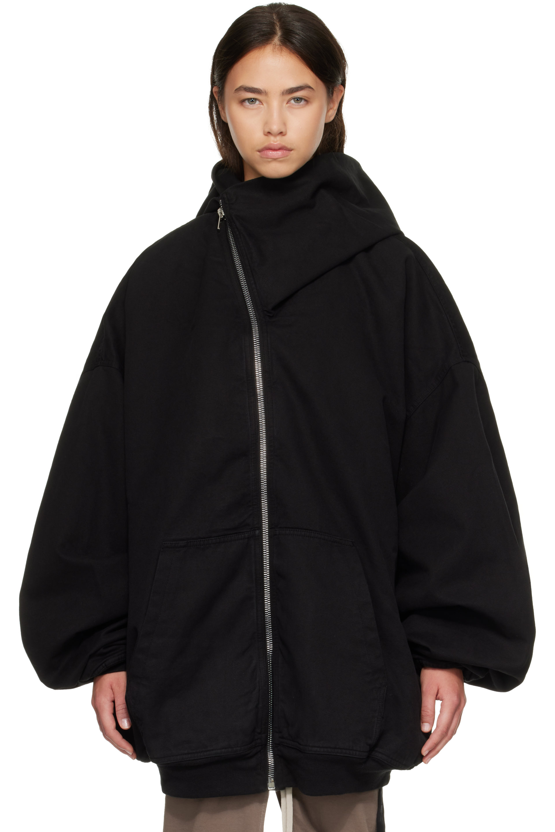 Rick Owens DRKSHDW - Black Tower Hun Hooded Jacket