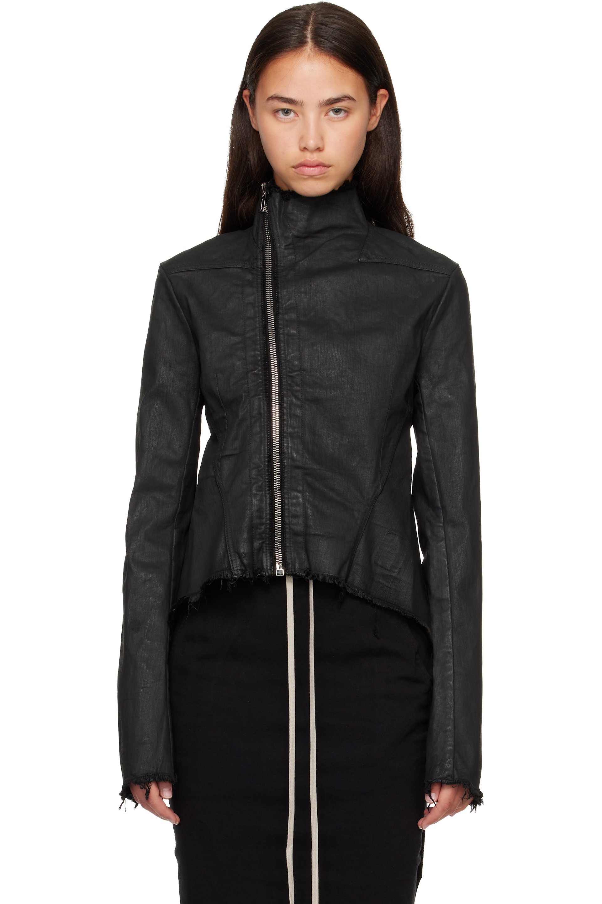 Rick Owens DRKSHDW - Black Tower Naska Gary Denim Jacket