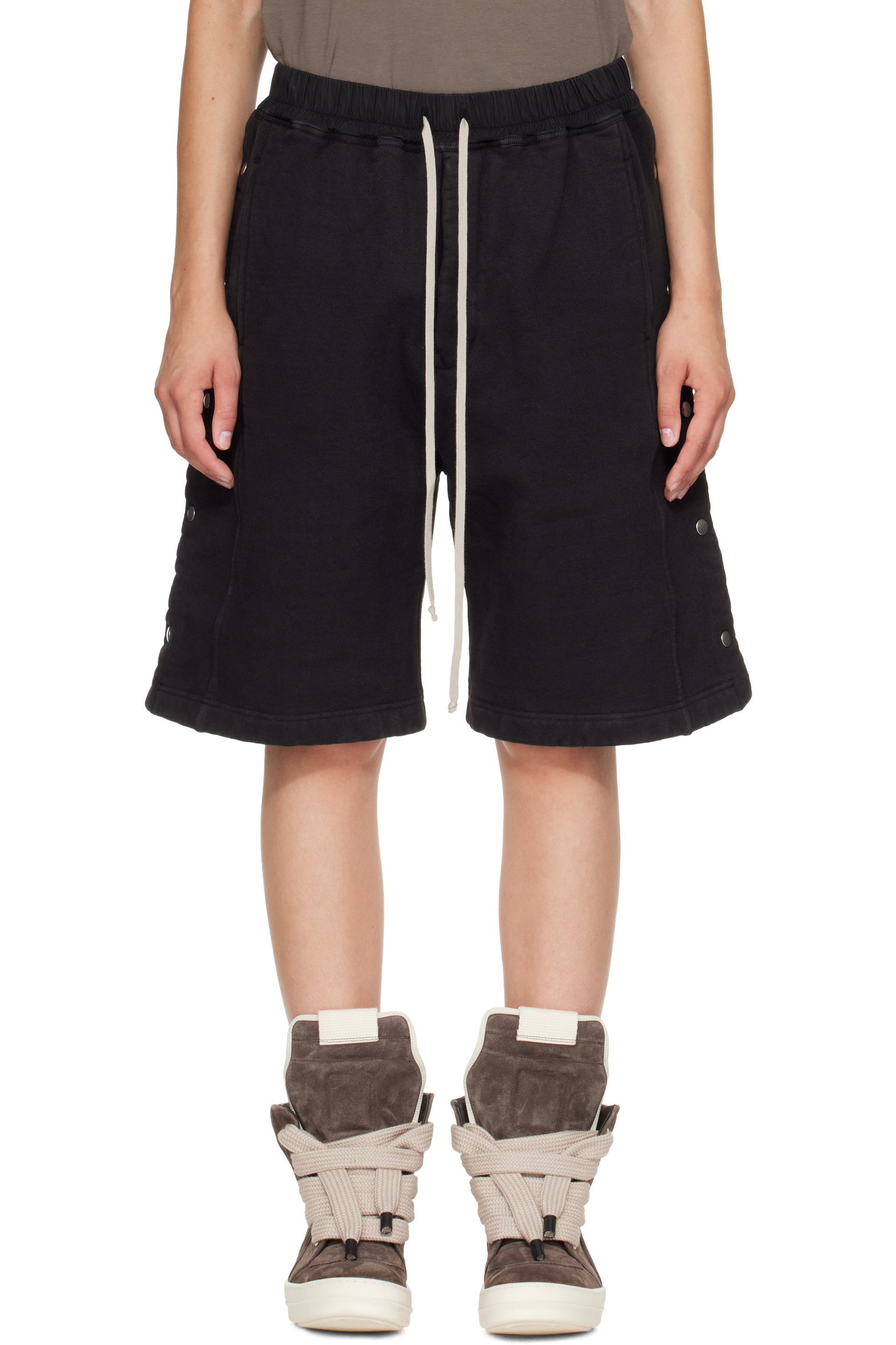 Rick Owens DRKSHDW - Black Tower Pusher Shorts