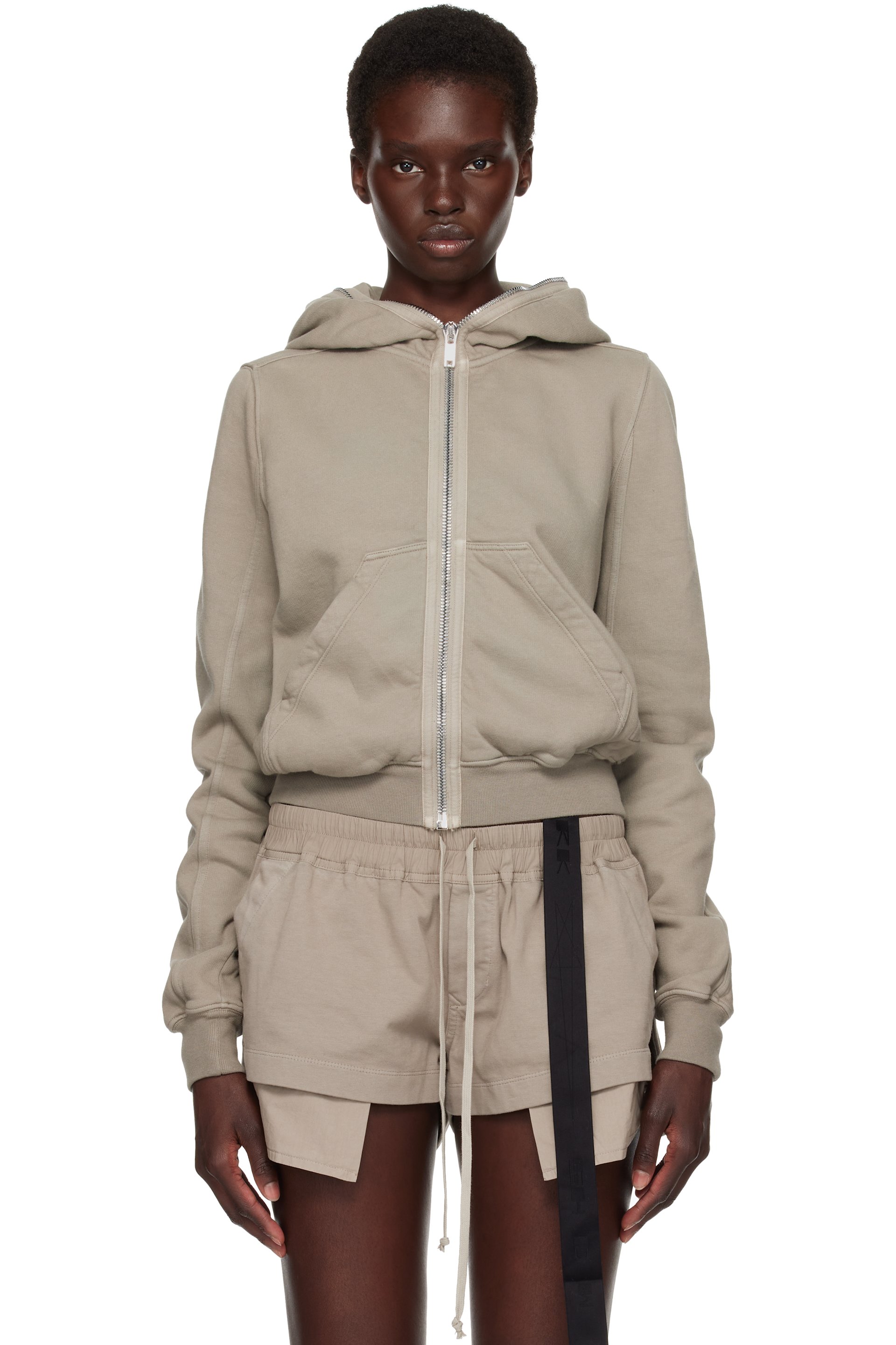 Rick Owens DRKSHDW - Gray Tower Small Hoodie