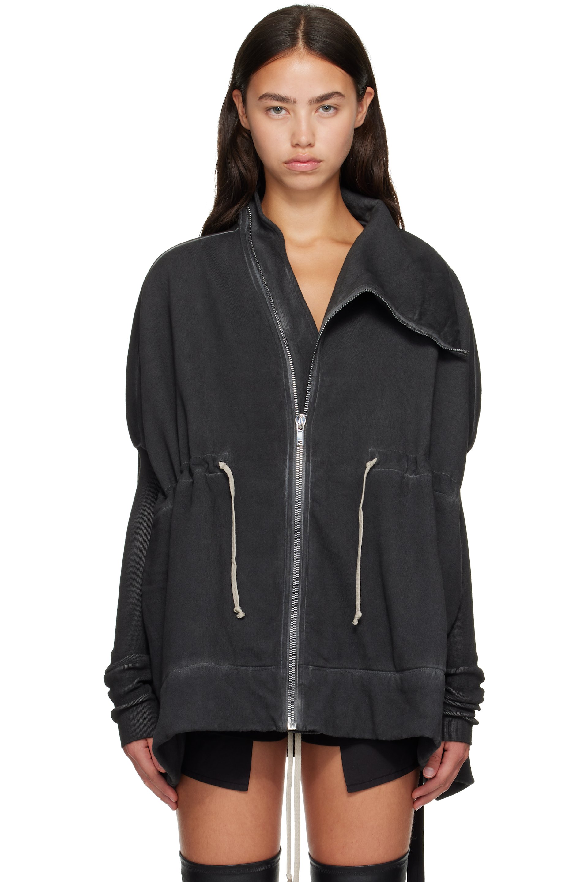 Rick Owens DRKSHDW - Black Tower Mountain Sail Sweater