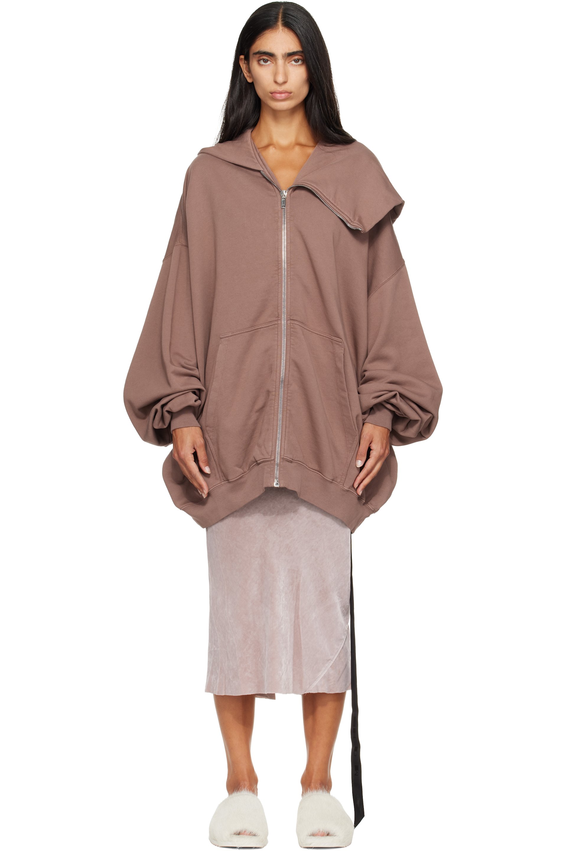 Rick Owens DRKSHDW - Purple Tower Mountain Hun Hoodie