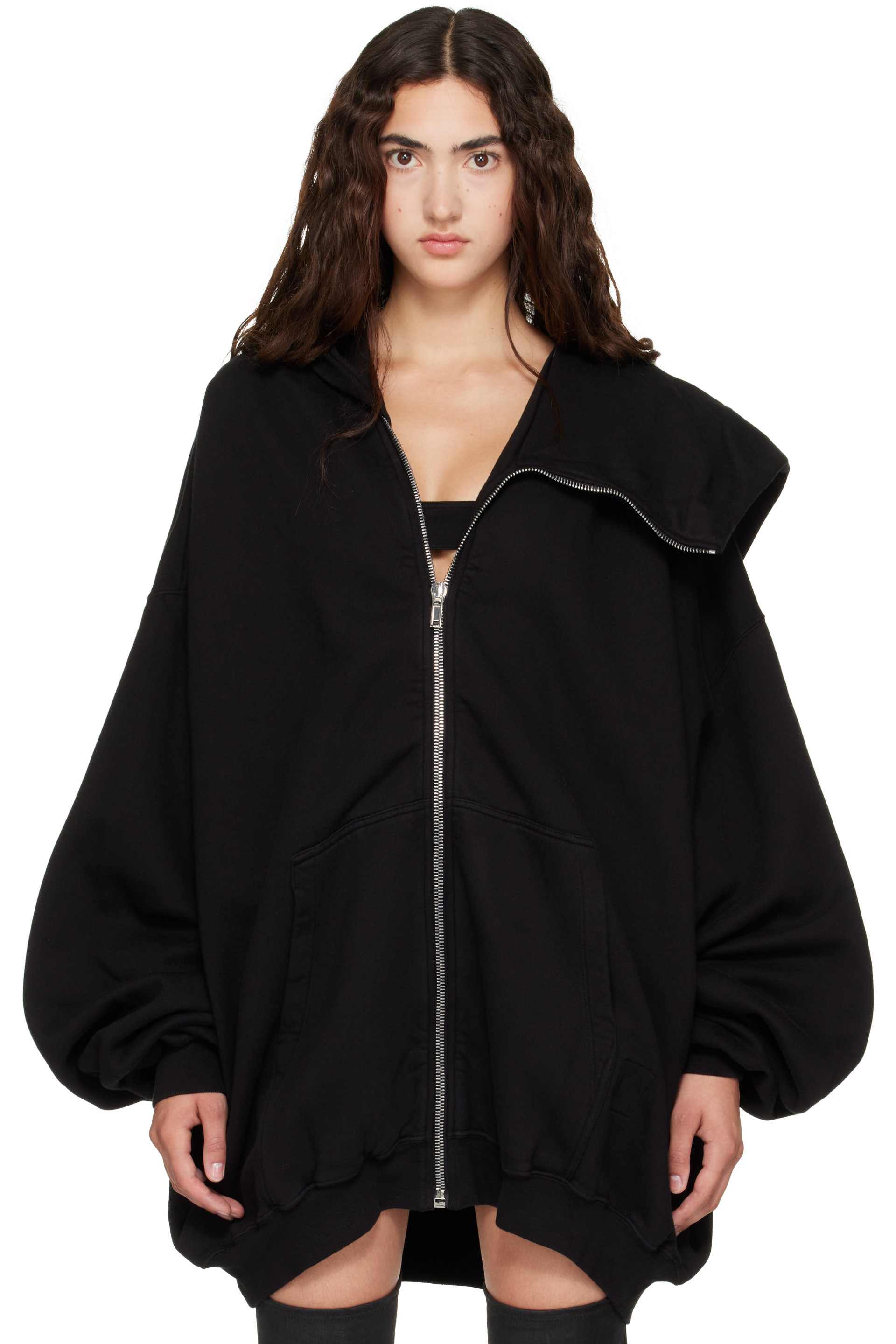 Rick Owens DRKSHDW - Black Tower Mountain Hun Hoodie