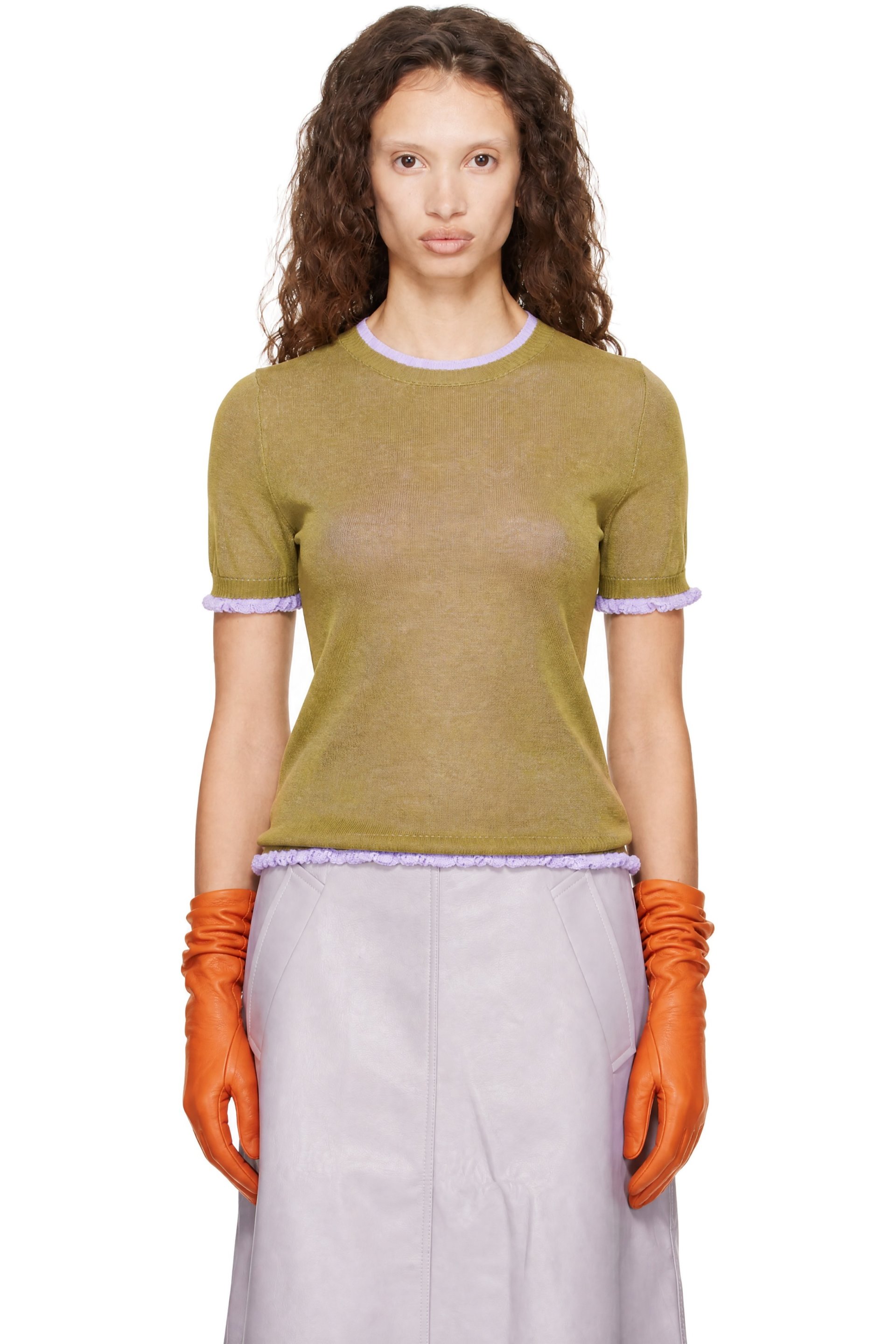 Nicklas Skovgaard - Green Linnea Knit T-Shirt